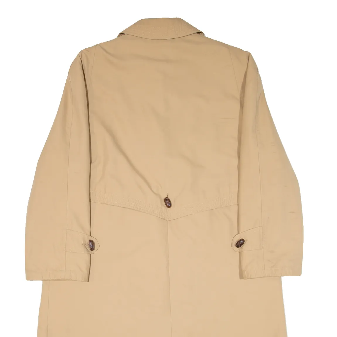 PALAIS DU VETEMENT Quilted Lined Womens Overcoat Coat Beige S