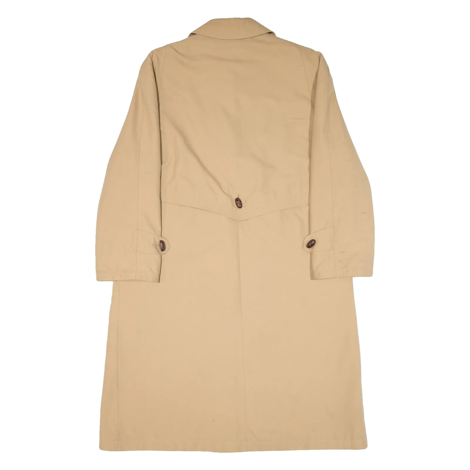 PALAIS DU VETEMENT Quilted Lined Womens Overcoat Coat Beige S