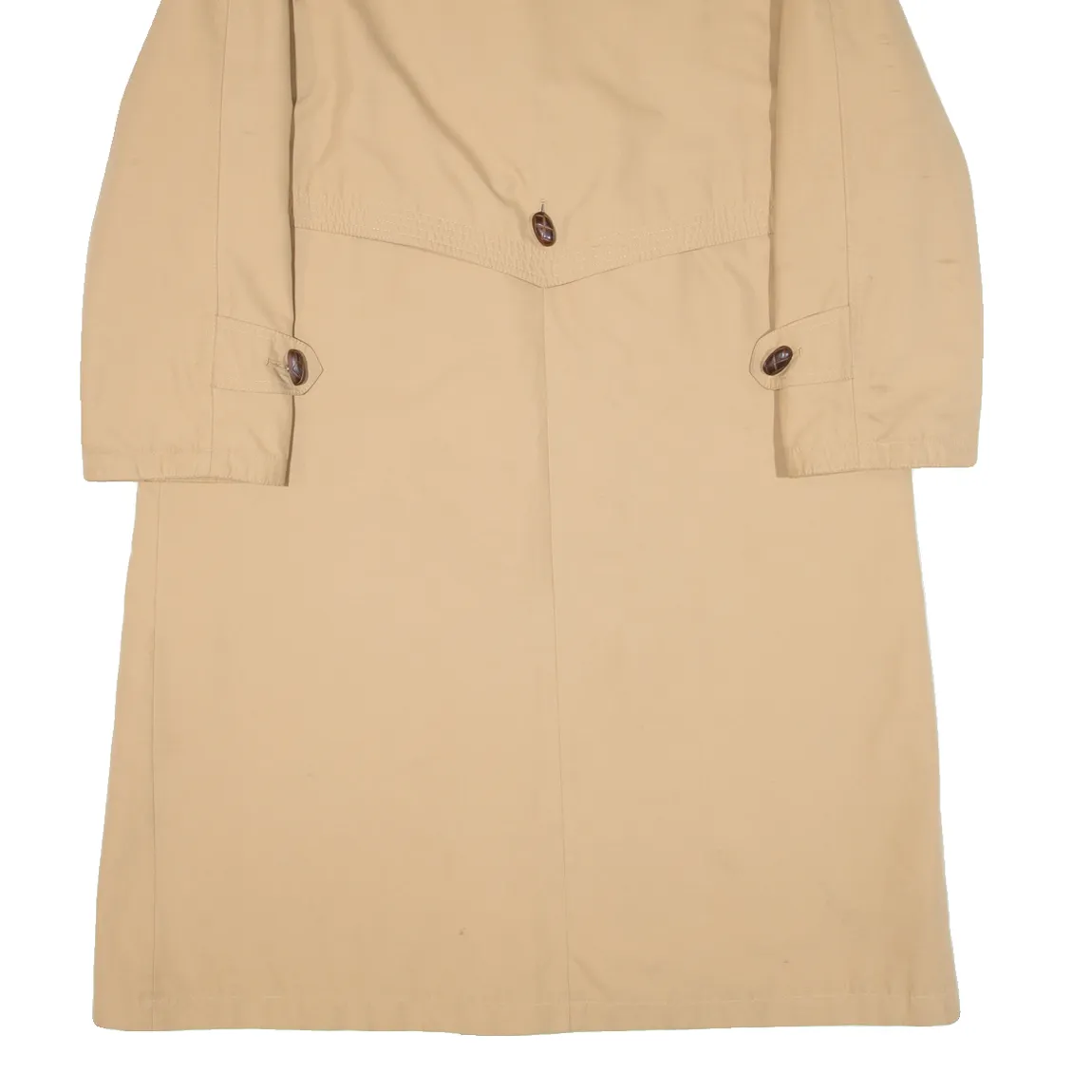 PALAIS DU VETEMENT Quilted Lined Womens Overcoat Coat Beige S