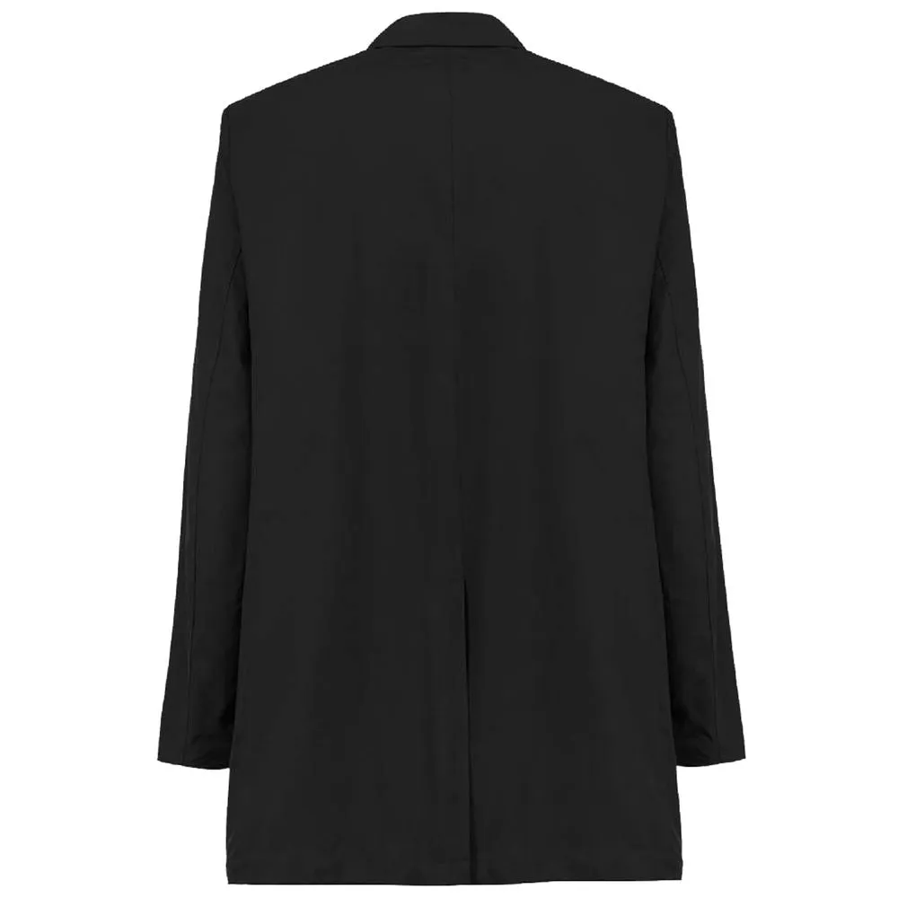 People Of Shibuya Black Recycled Polyester Men Trench Coat