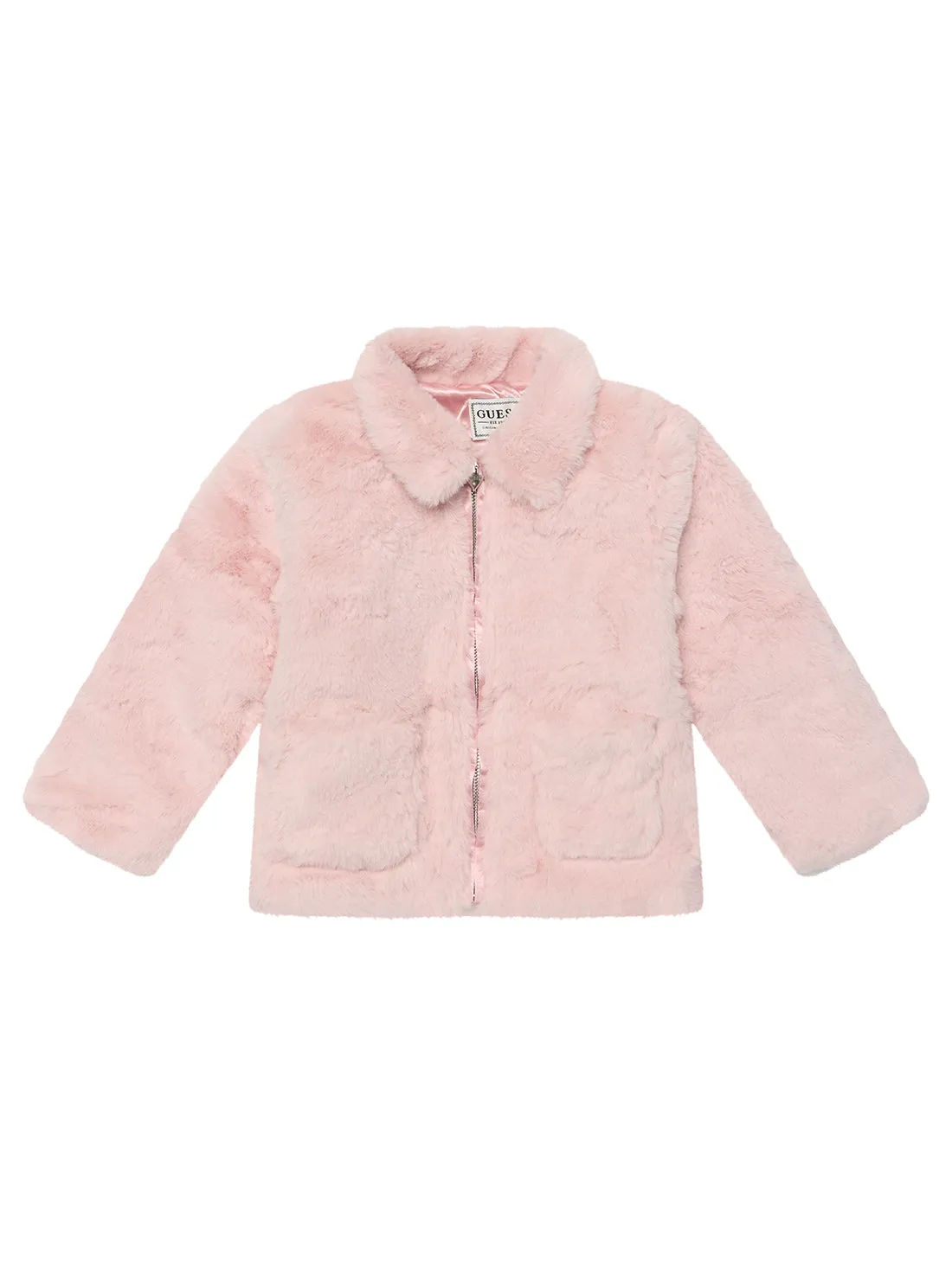 Pink Rose Faux Fur Jacket (2-7)