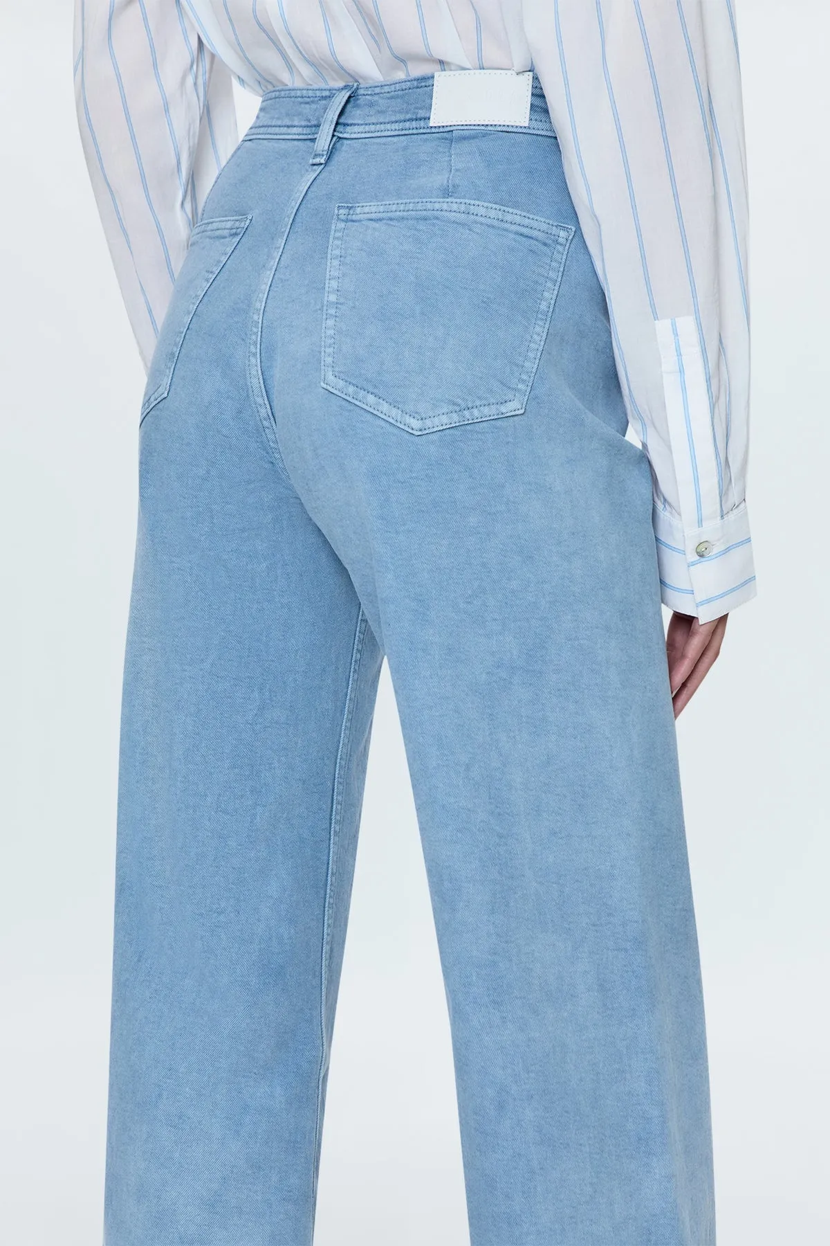 PIS Penny High Rise Wide Leg Jeans in Frost