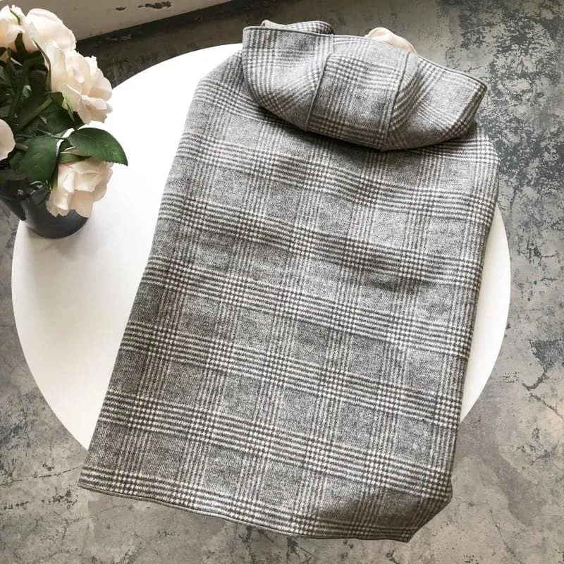 Plaid Bowtie Coat