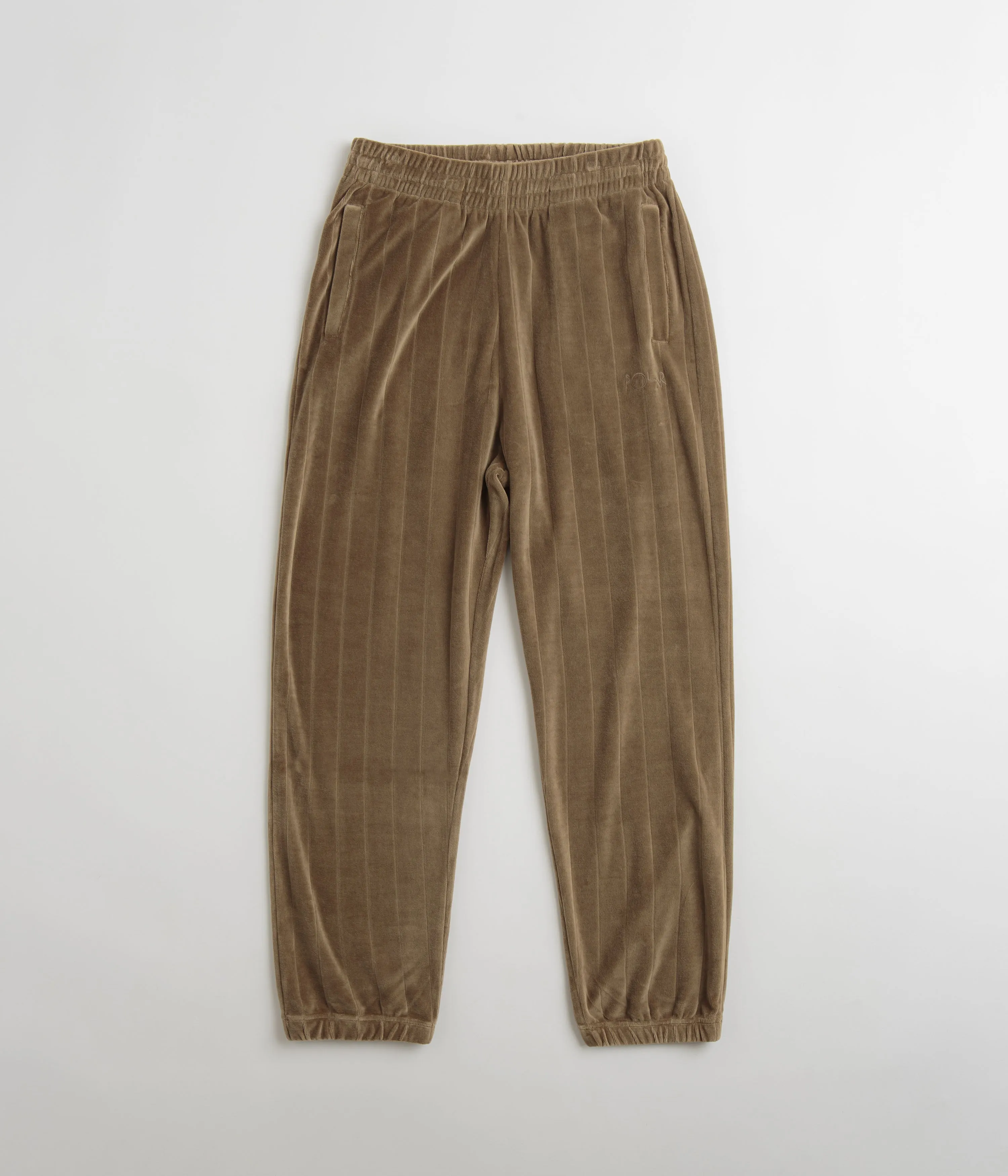 Polar Stripe Velour Sweatpants - Beech
