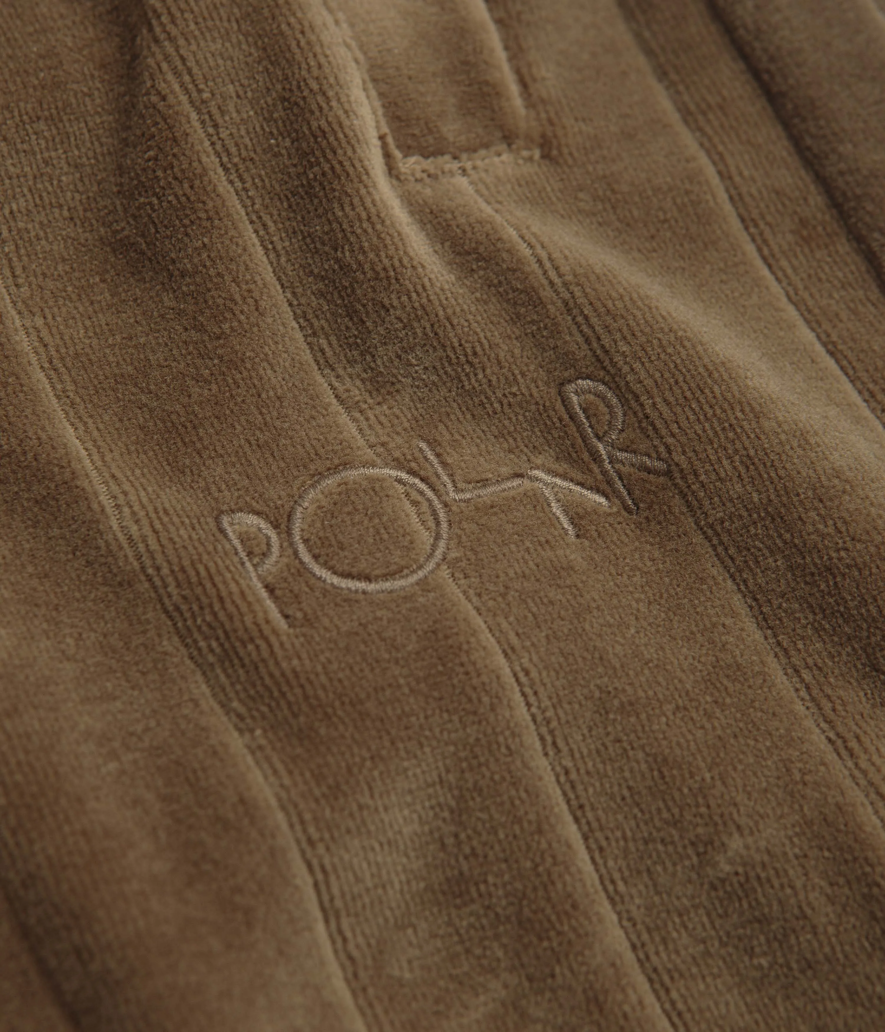 Polar Stripe Velour Sweatpants - Beech