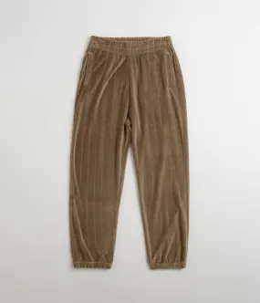 Polar Stripe Velour Sweatpants - Beech