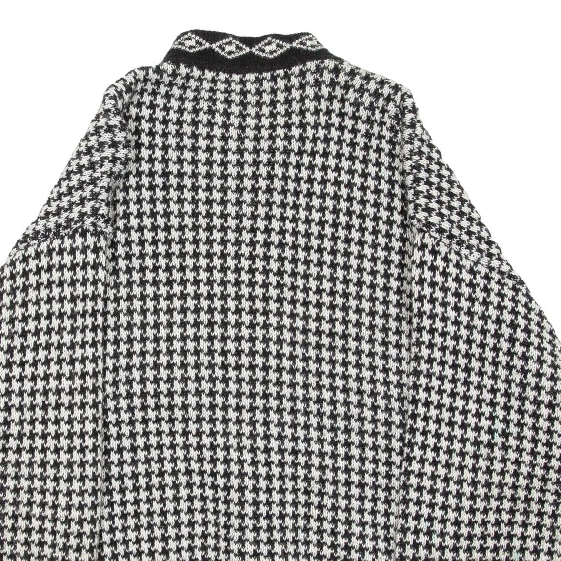 POLO ACTIVEWEAR Womens Overcoat Coat Black Houndstooth M
