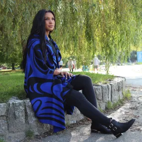 Reversible Fashion Cape - Spirit Wolf by Paul Windsor