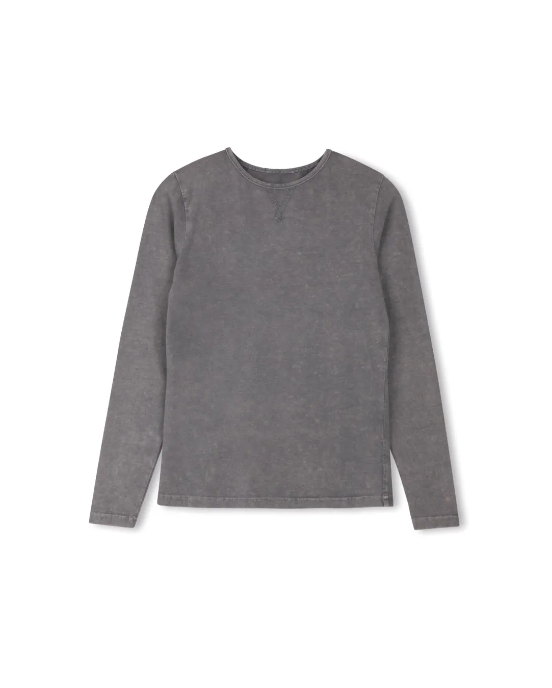 set outfit washed midi skirt with tee - grey/white