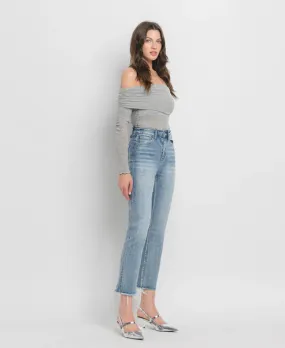 Shirley Super High Rise Slim Cropped Straight Jeans