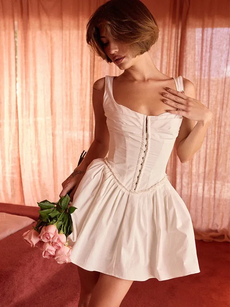 Square Neck Fit and Flare Dress