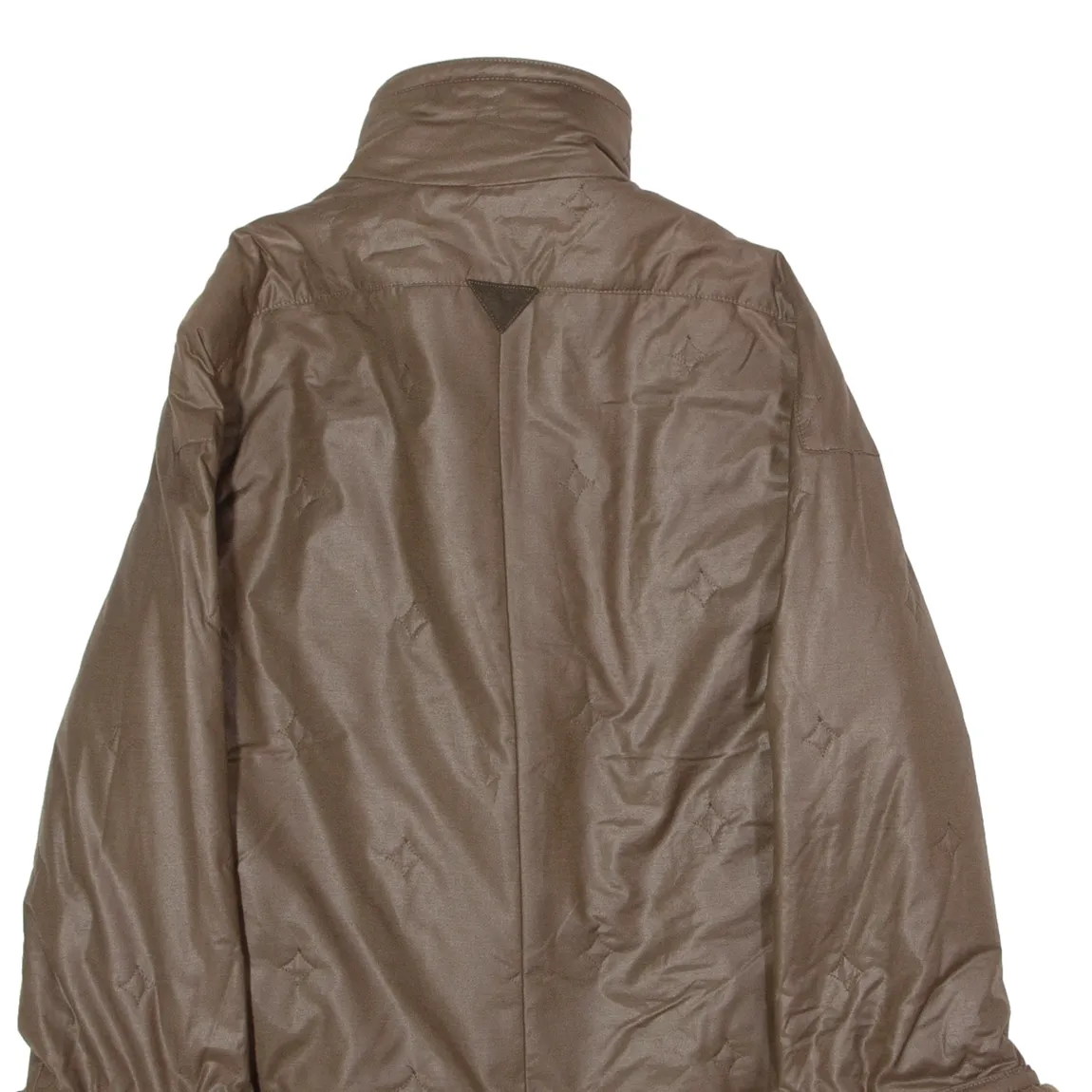 STADICK Womens Overcoat Coat Brown 90s Diamond UK 14