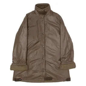 STADICK Womens Overcoat Coat Brown 90s Diamond UK 14