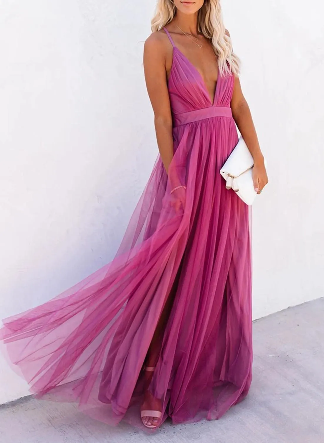 Summer Romance Layered Chiffon Maxi Dress