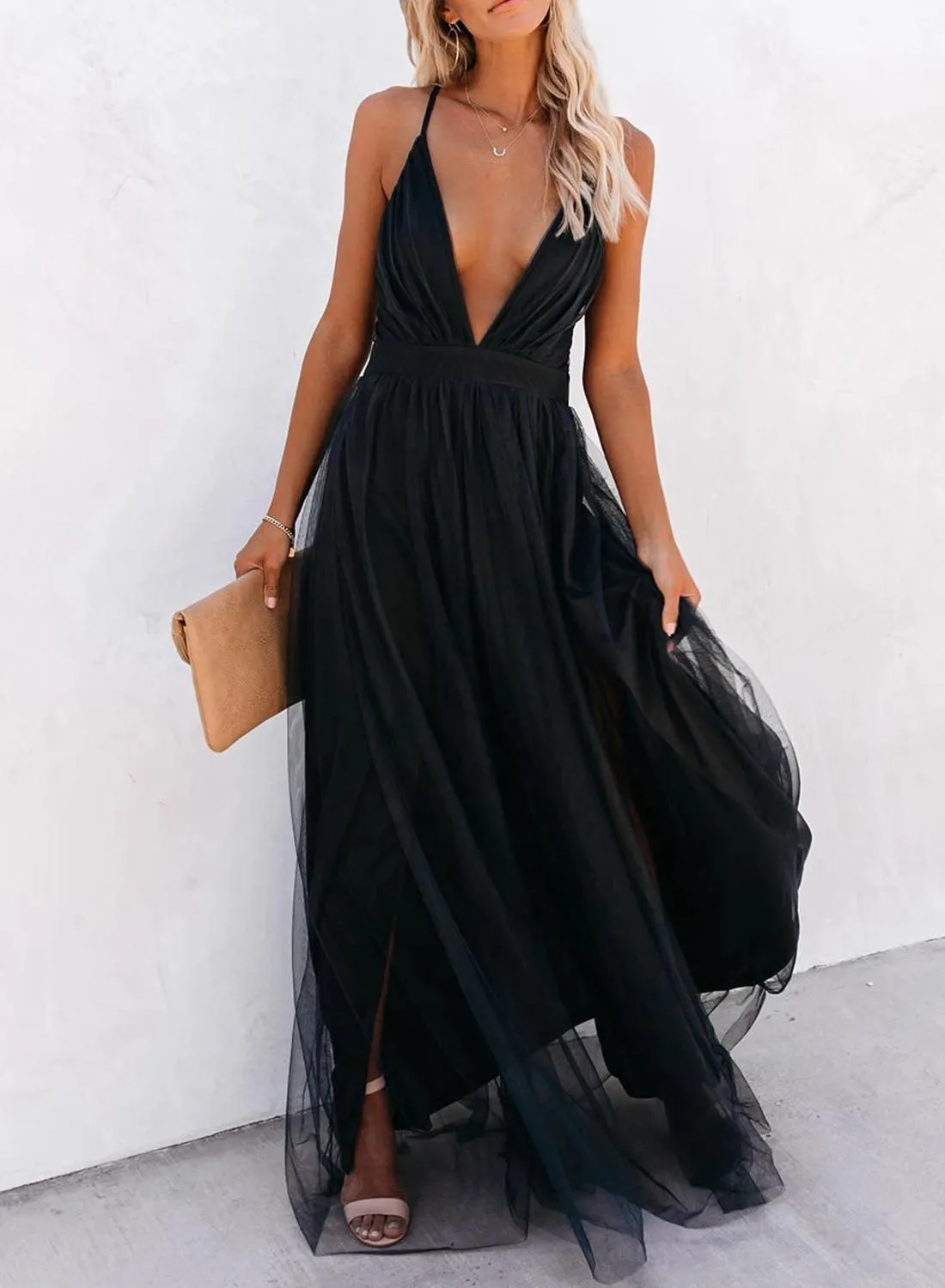 Summer Romance Layered Chiffon Maxi Dress