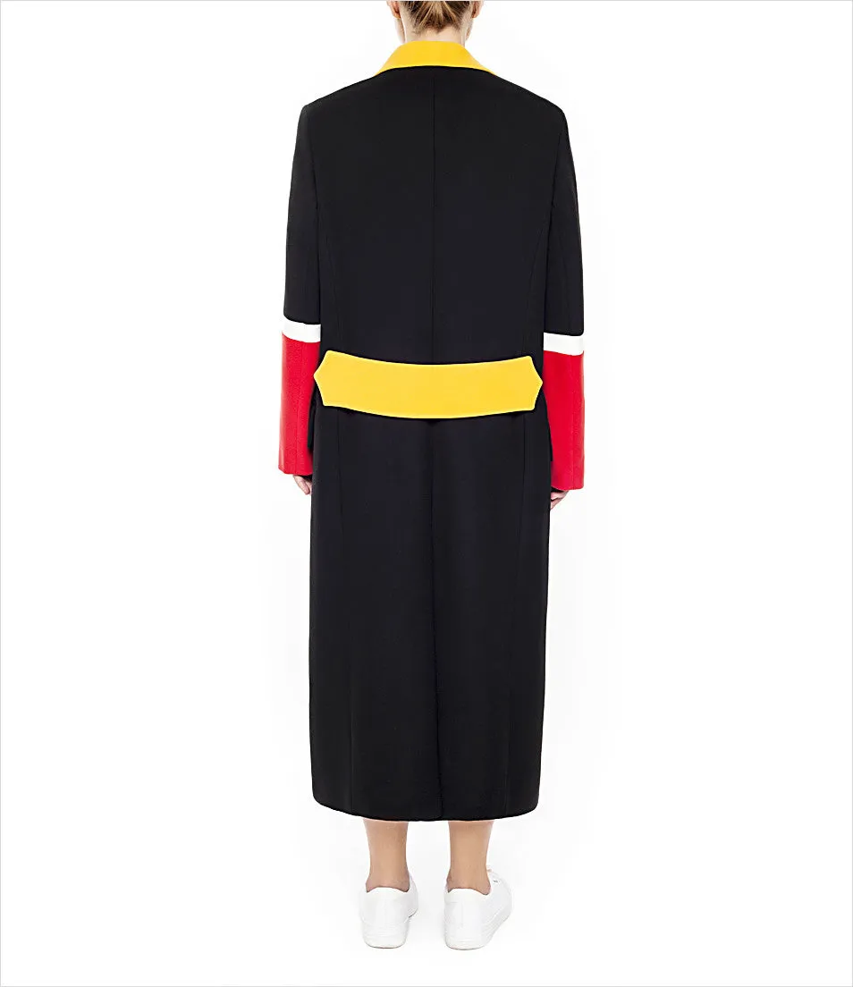 Tailored Black Coat - R/Y
