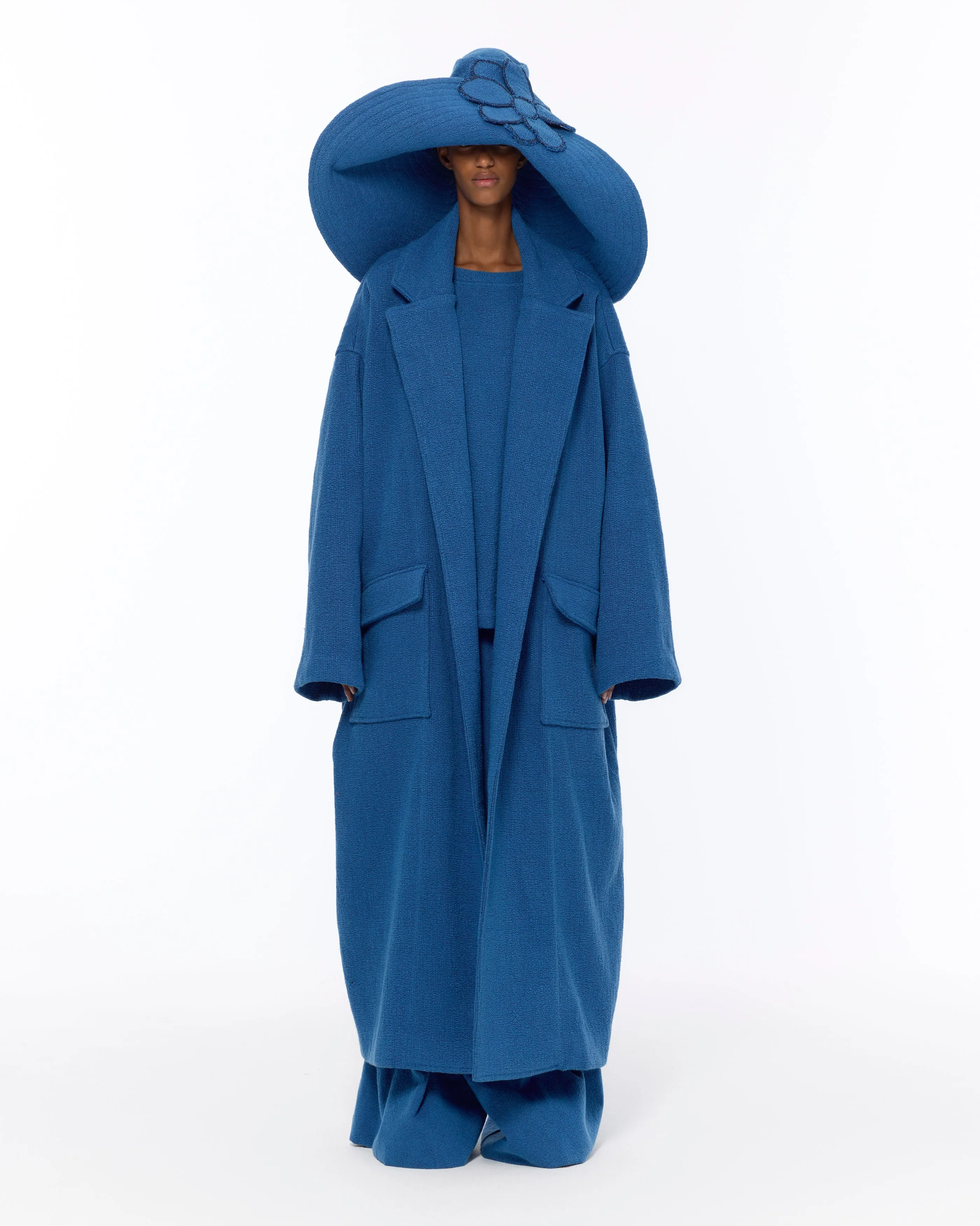 The Blanket Coat : French Blue Boucle