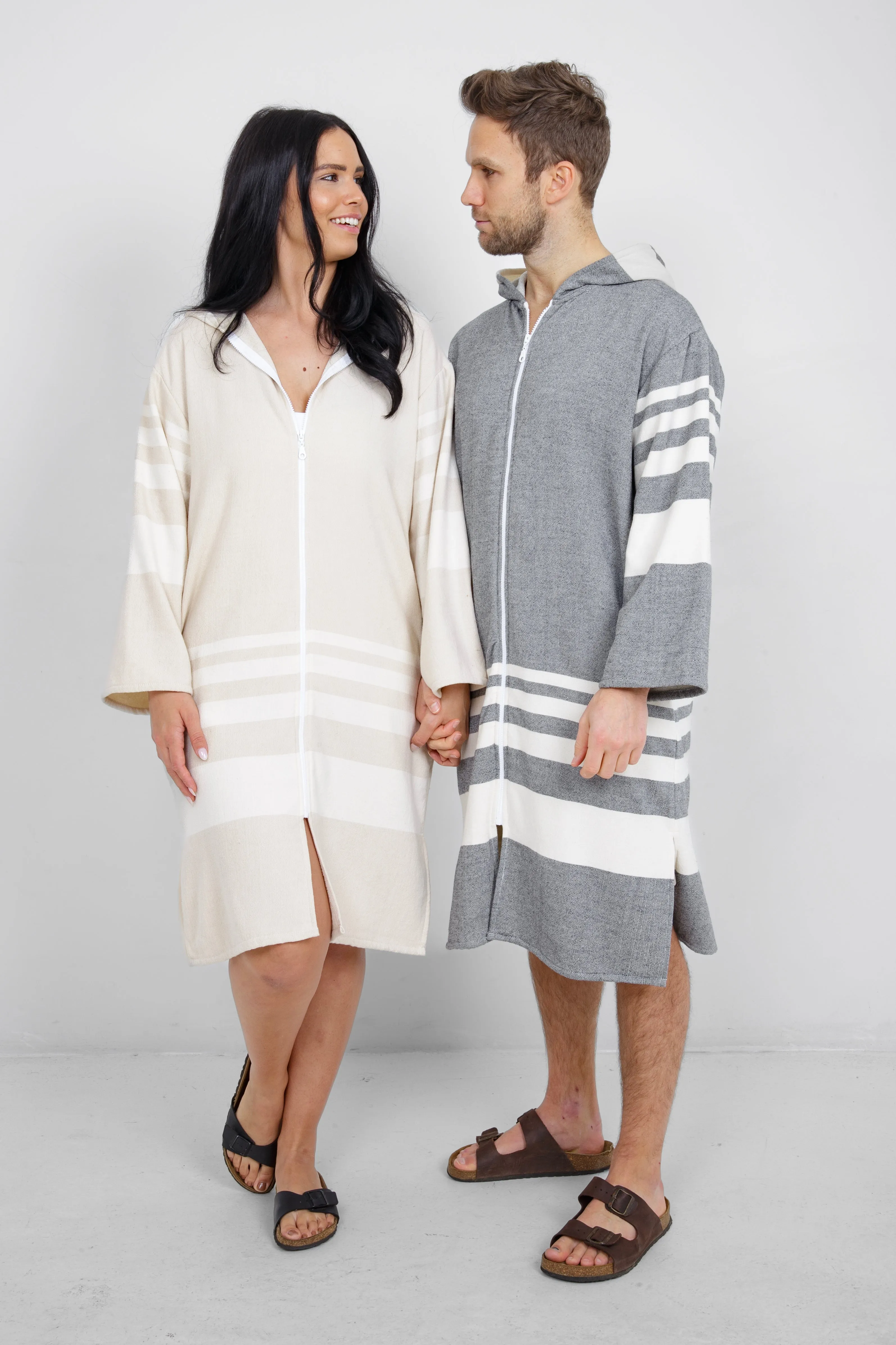 THE GALE | Unisex Terry Lined Zip Poncho