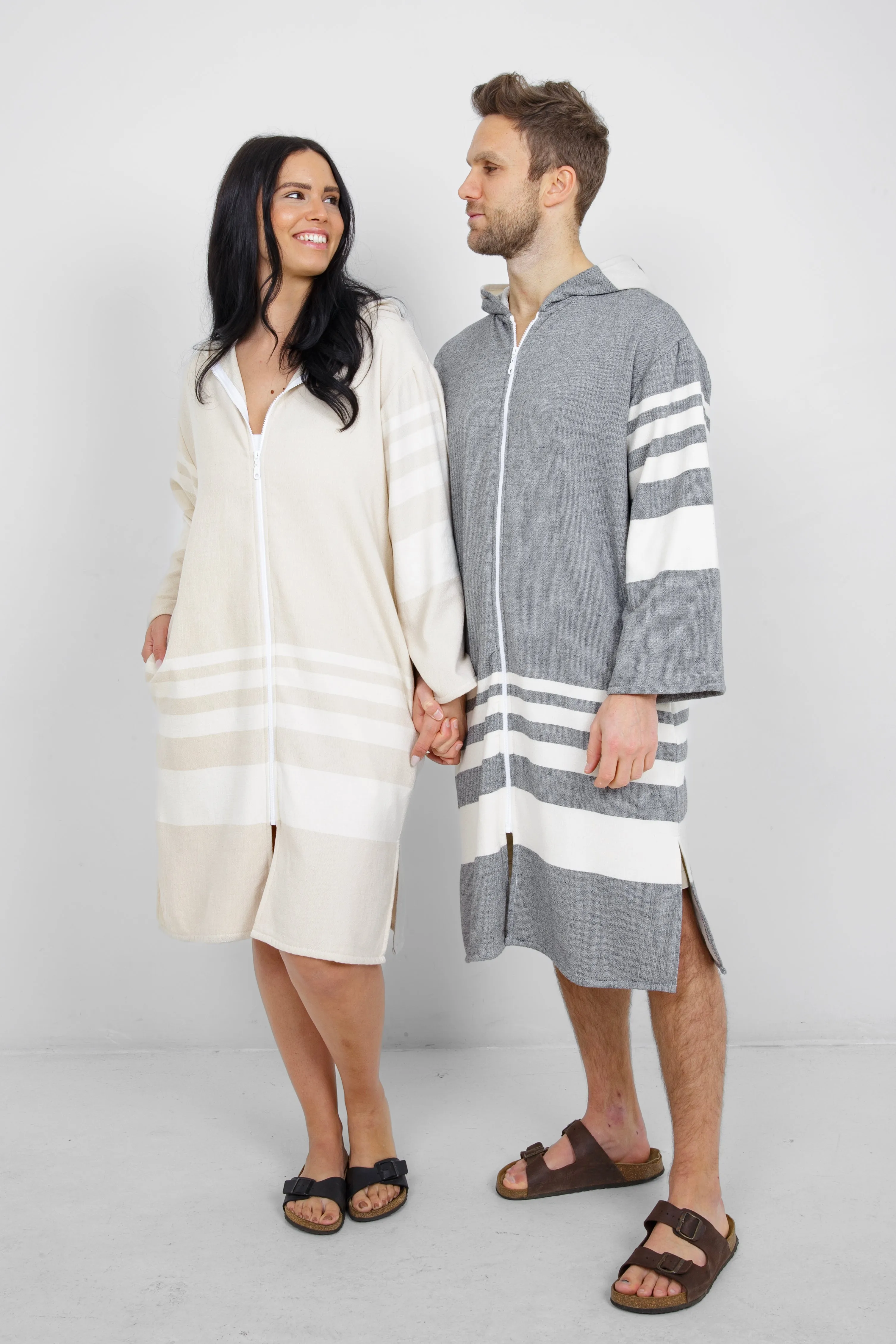 THE GALE | Unisex Terry Lined Zip Poncho