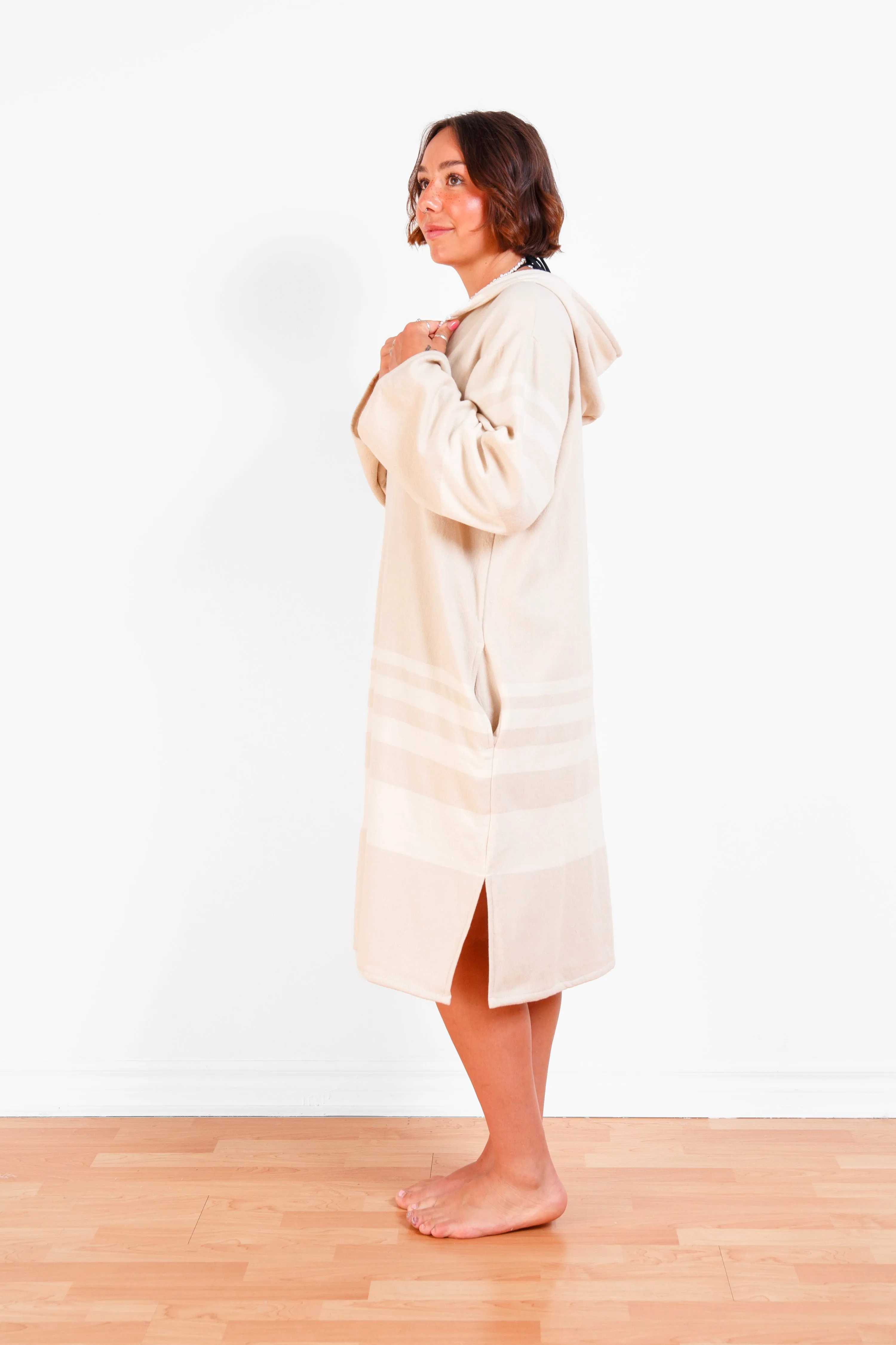 THE GALE | Unisex Terry Lined Zip Poncho