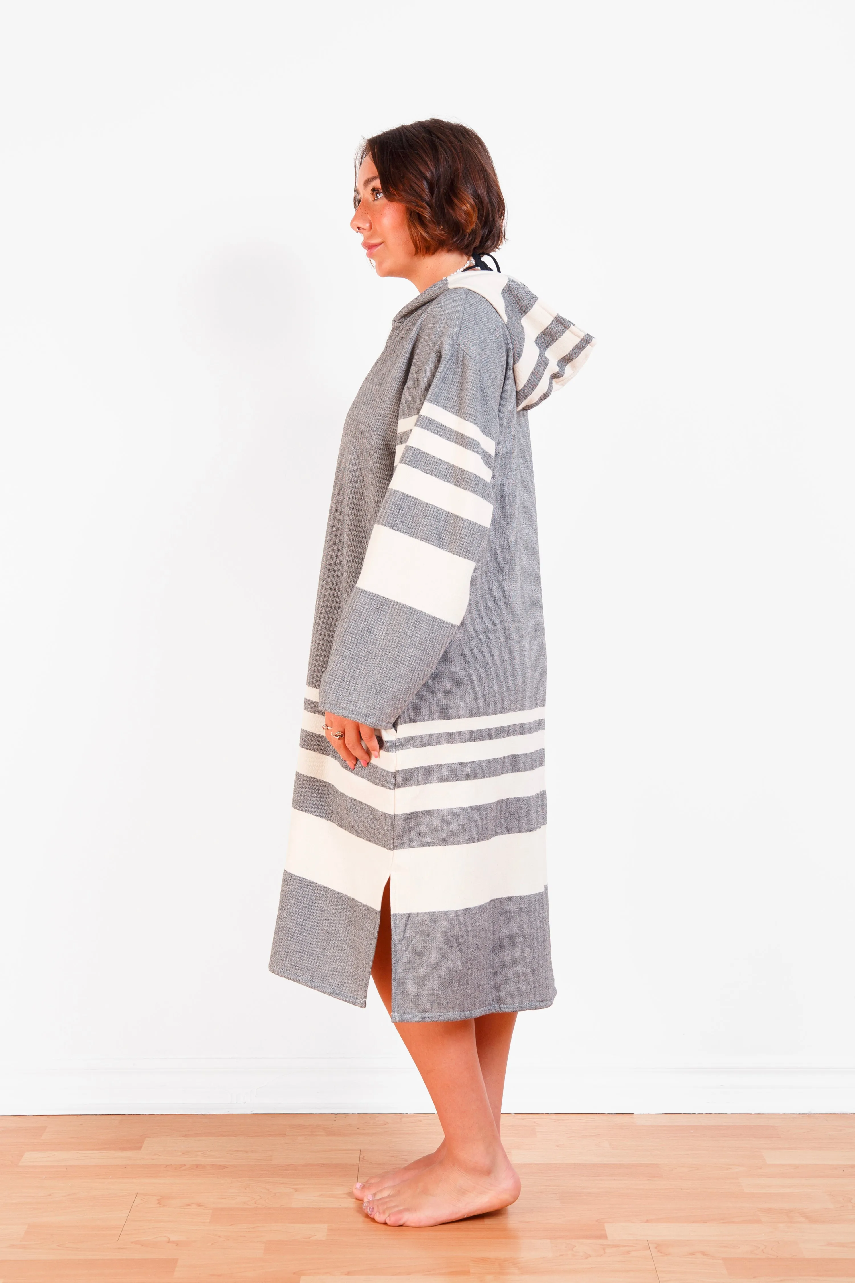 THE GALE | Unisex Terry Lined Zip Poncho