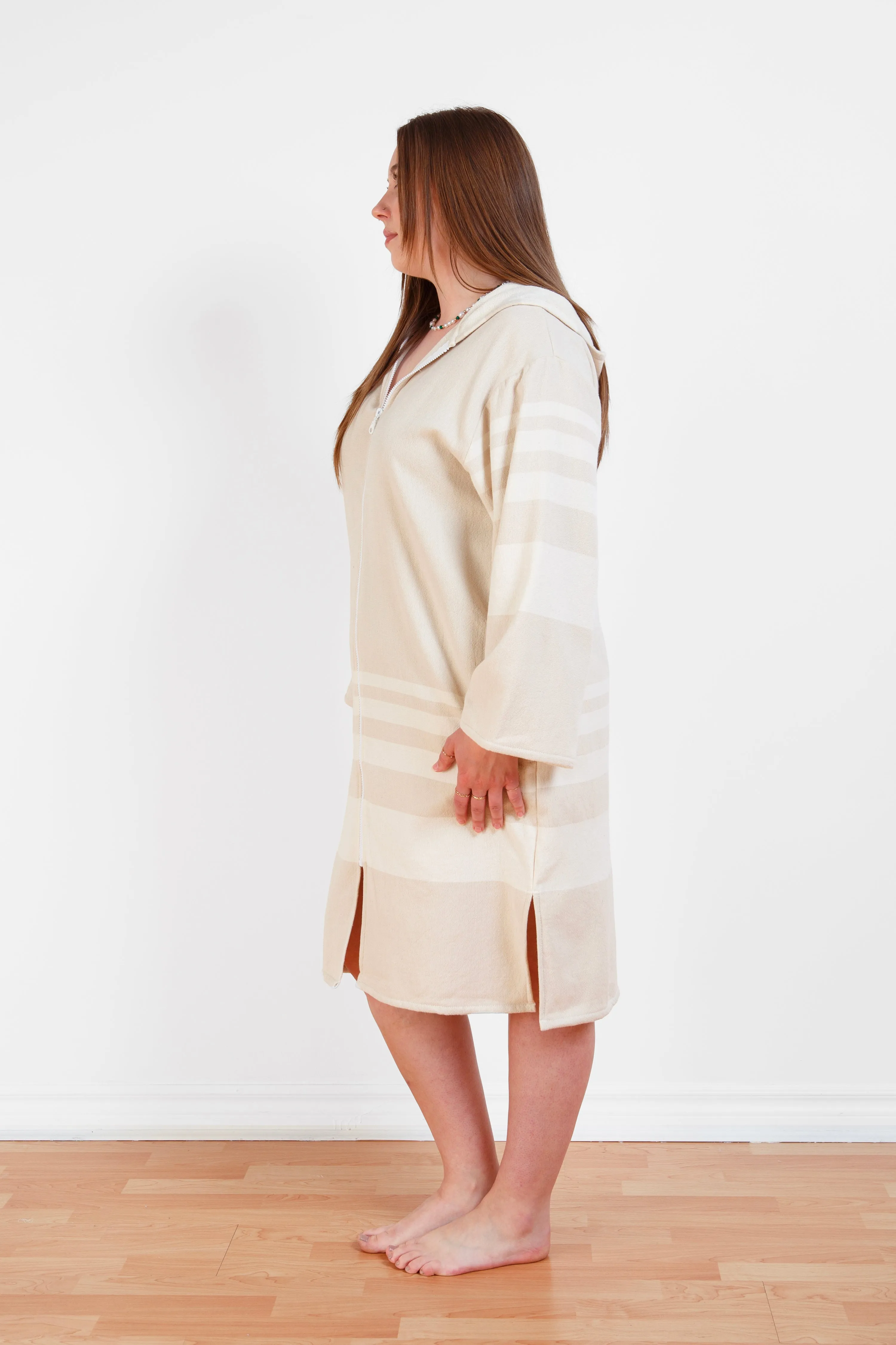 THE GALE | Unisex Terry Lined Zip Poncho