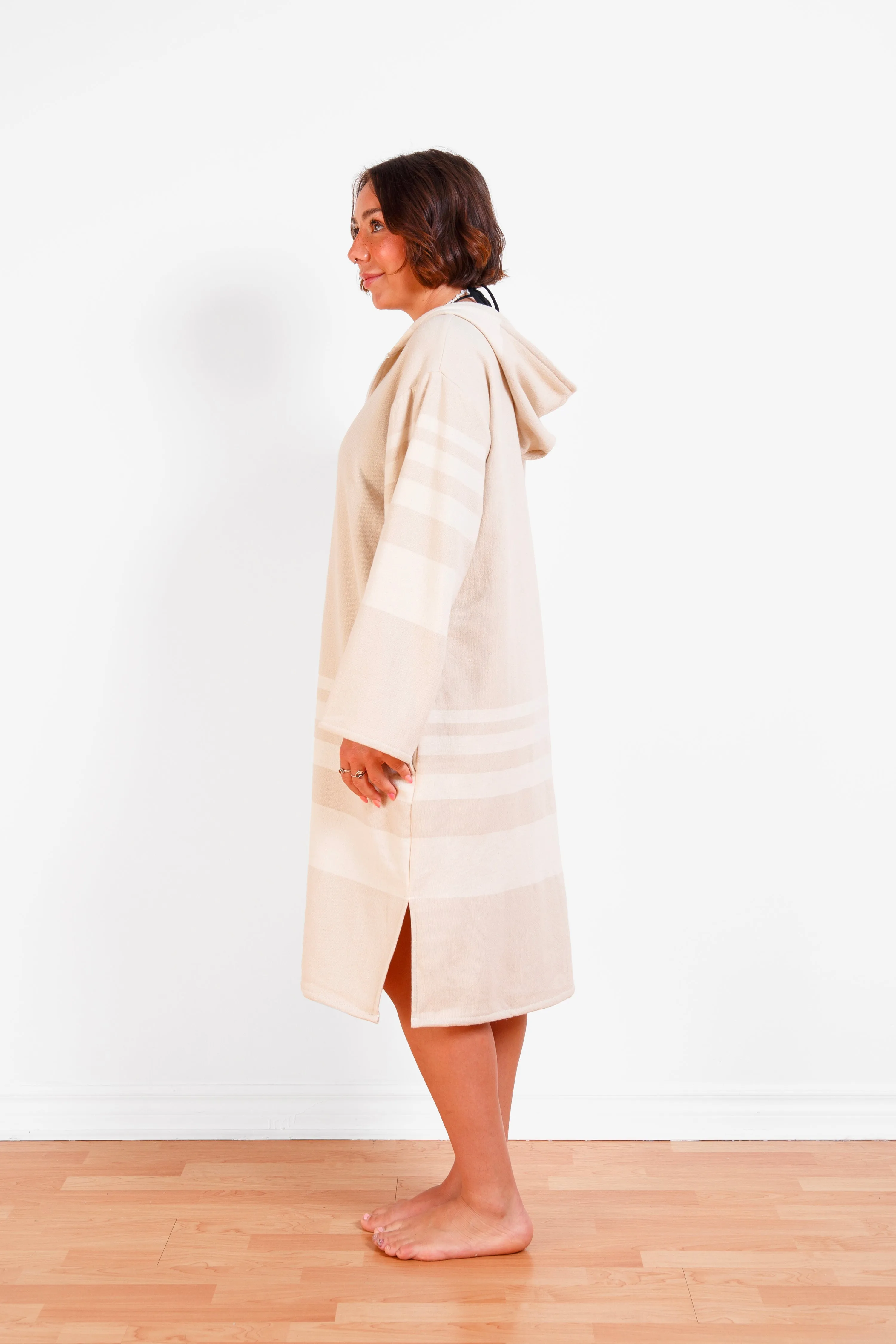 THE GALE | Unisex Terry Lined Zip Poncho