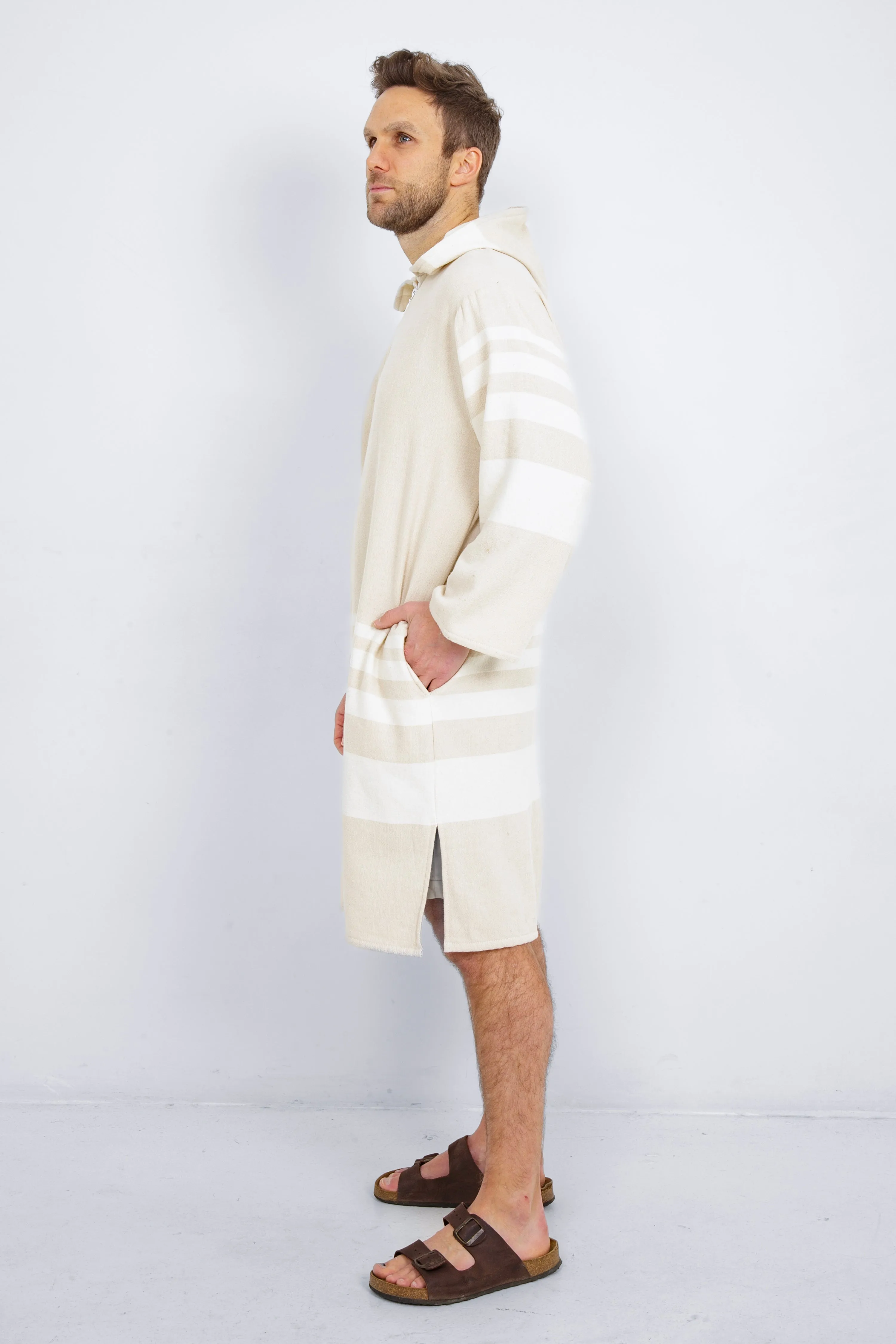 THE GALE | Unisex Terry Lined Zip Poncho