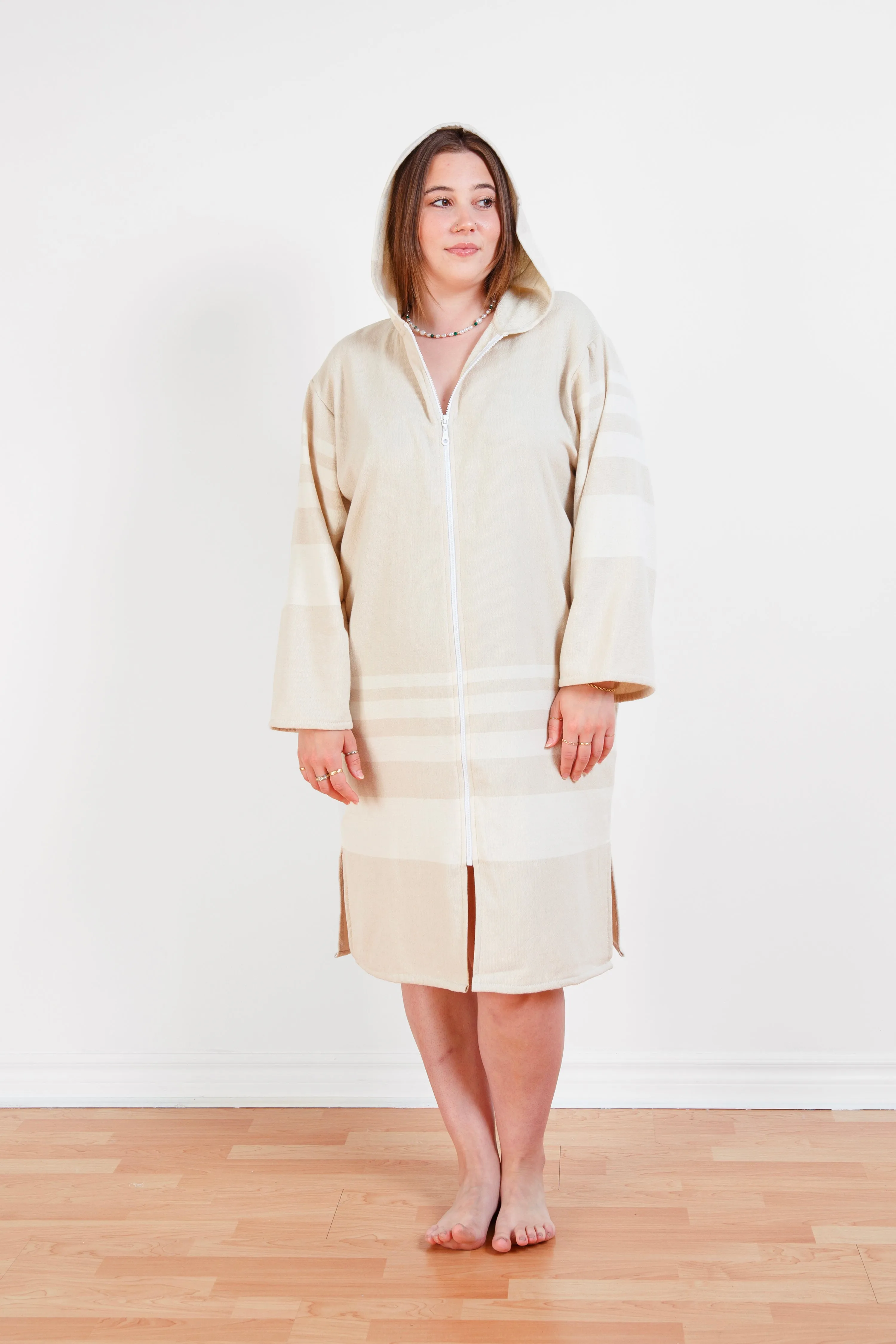THE GALE | Unisex Terry Lined Zip Poncho