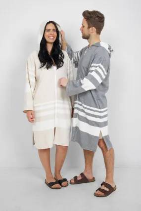 THE GALE | Unisex Terry Lined Zip Poncho