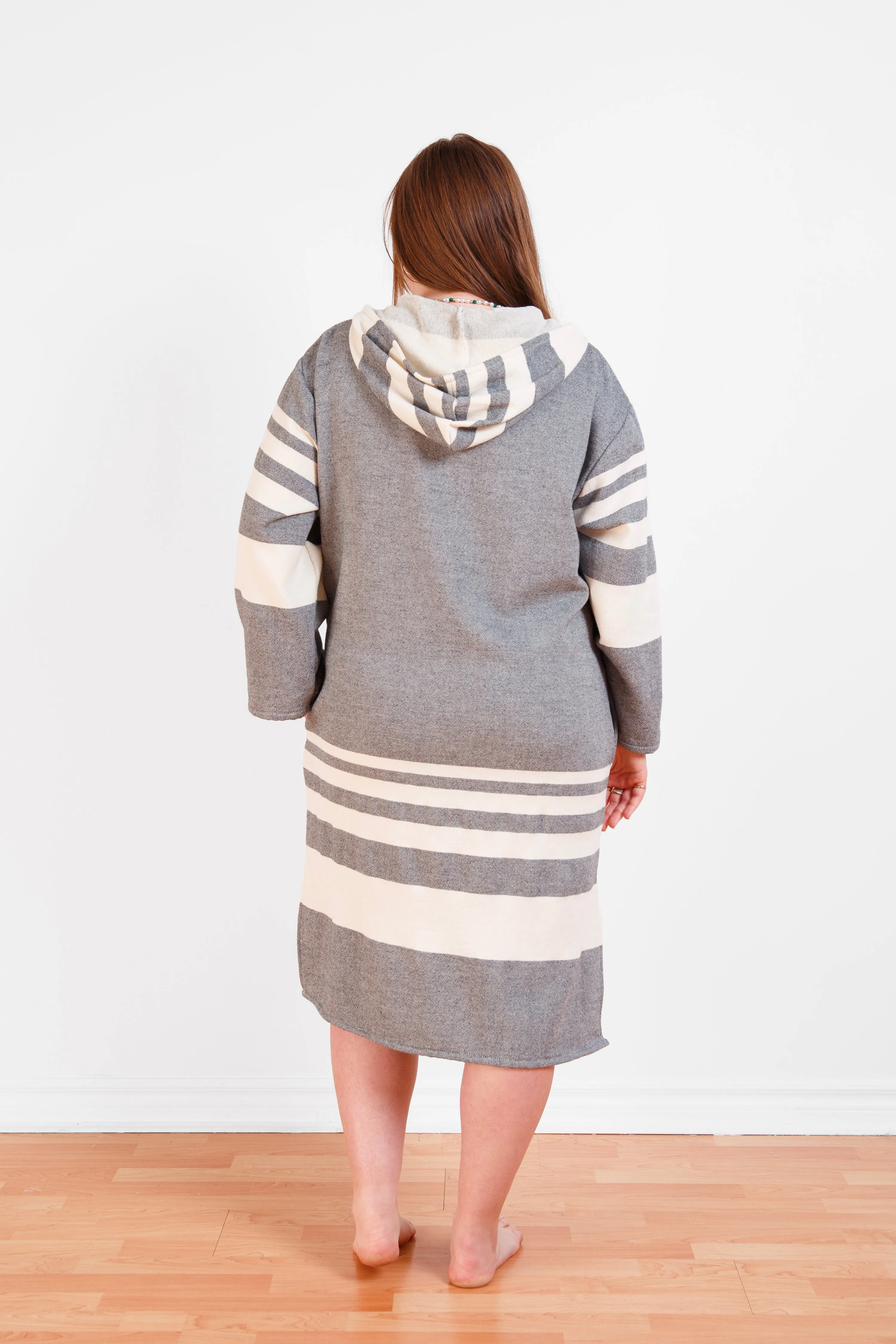 THE GALE | Unisex Terry Lined Zip Poncho
