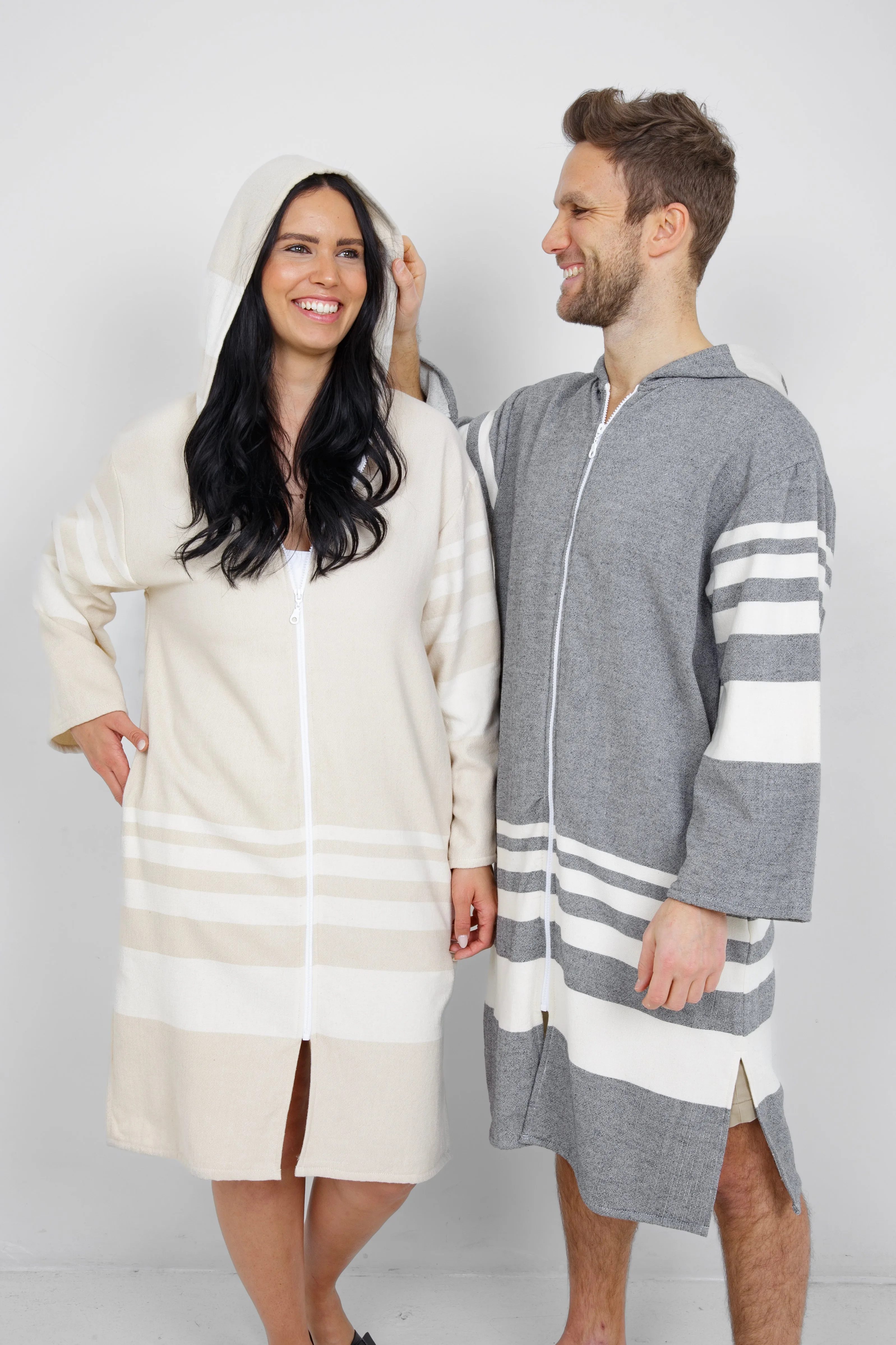 THE GALE | Unisex Terry Lined Zip Poncho