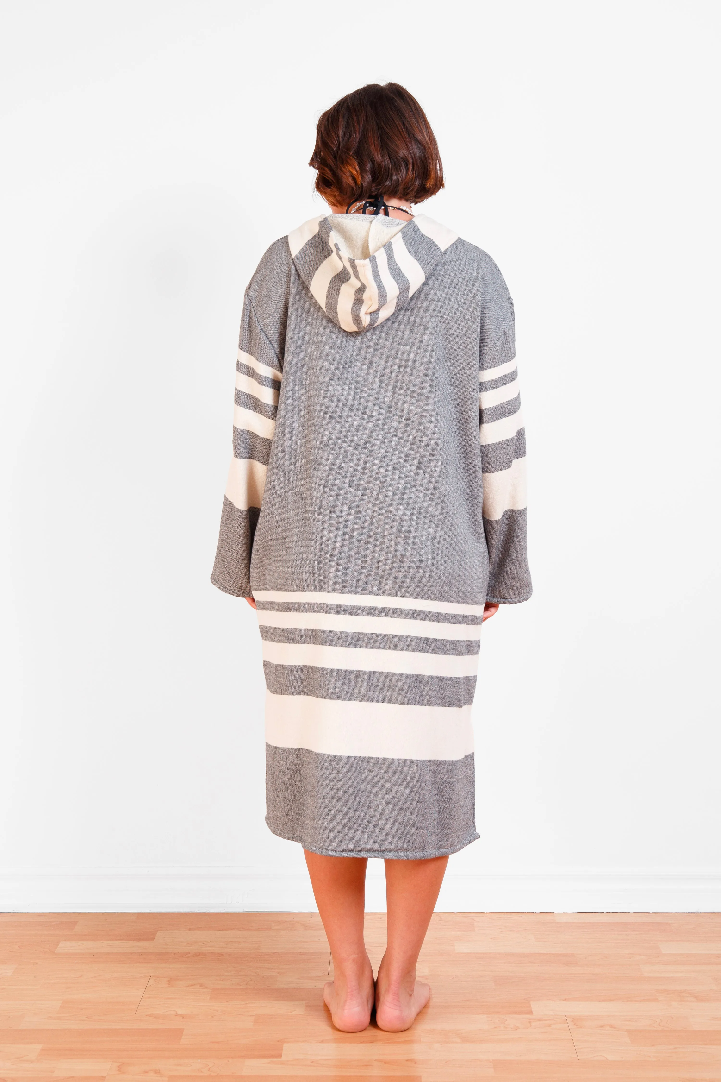 THE GALE | Unisex Terry Lined Zip Poncho