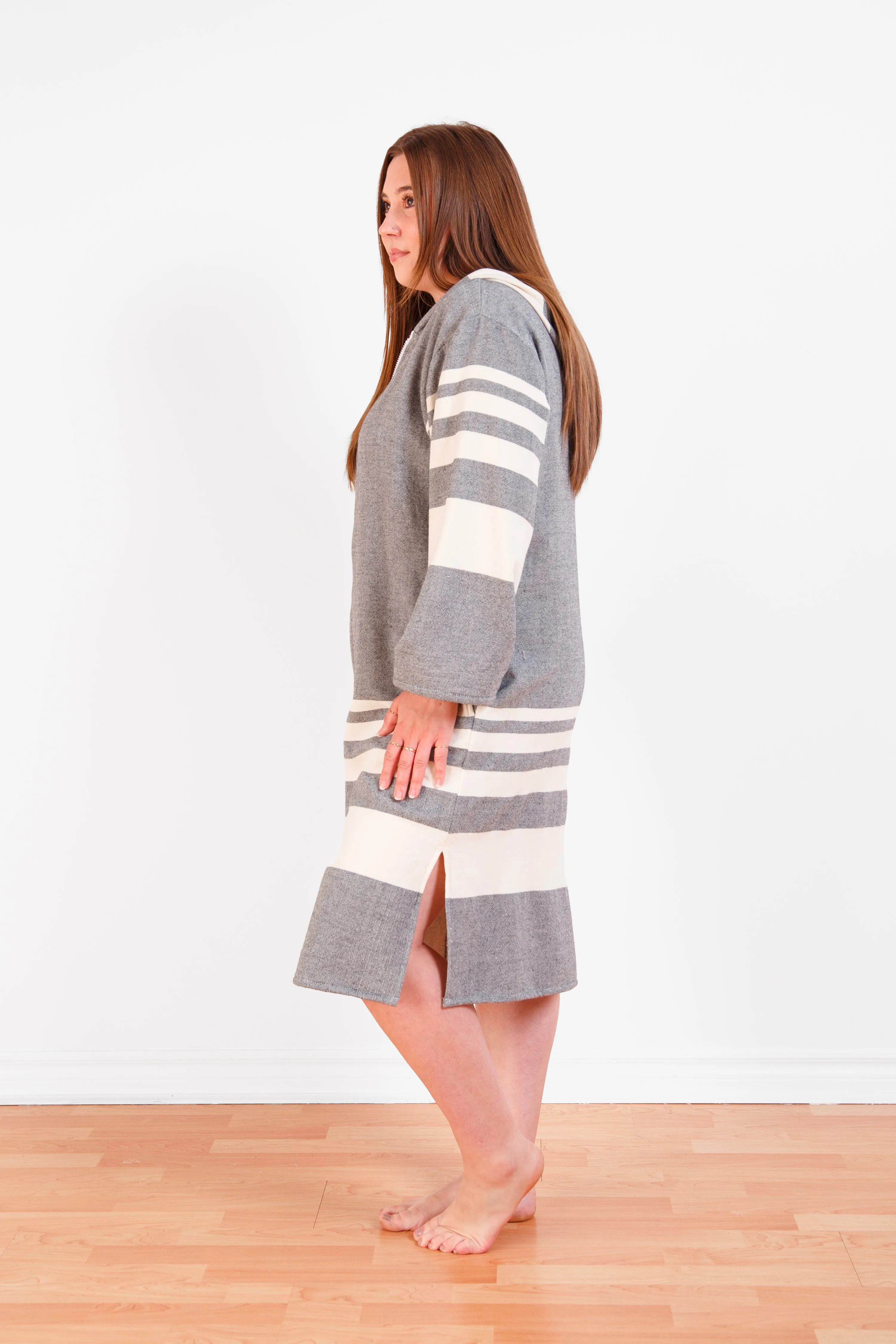 THE GALE | Unisex Terry Lined Zip Poncho