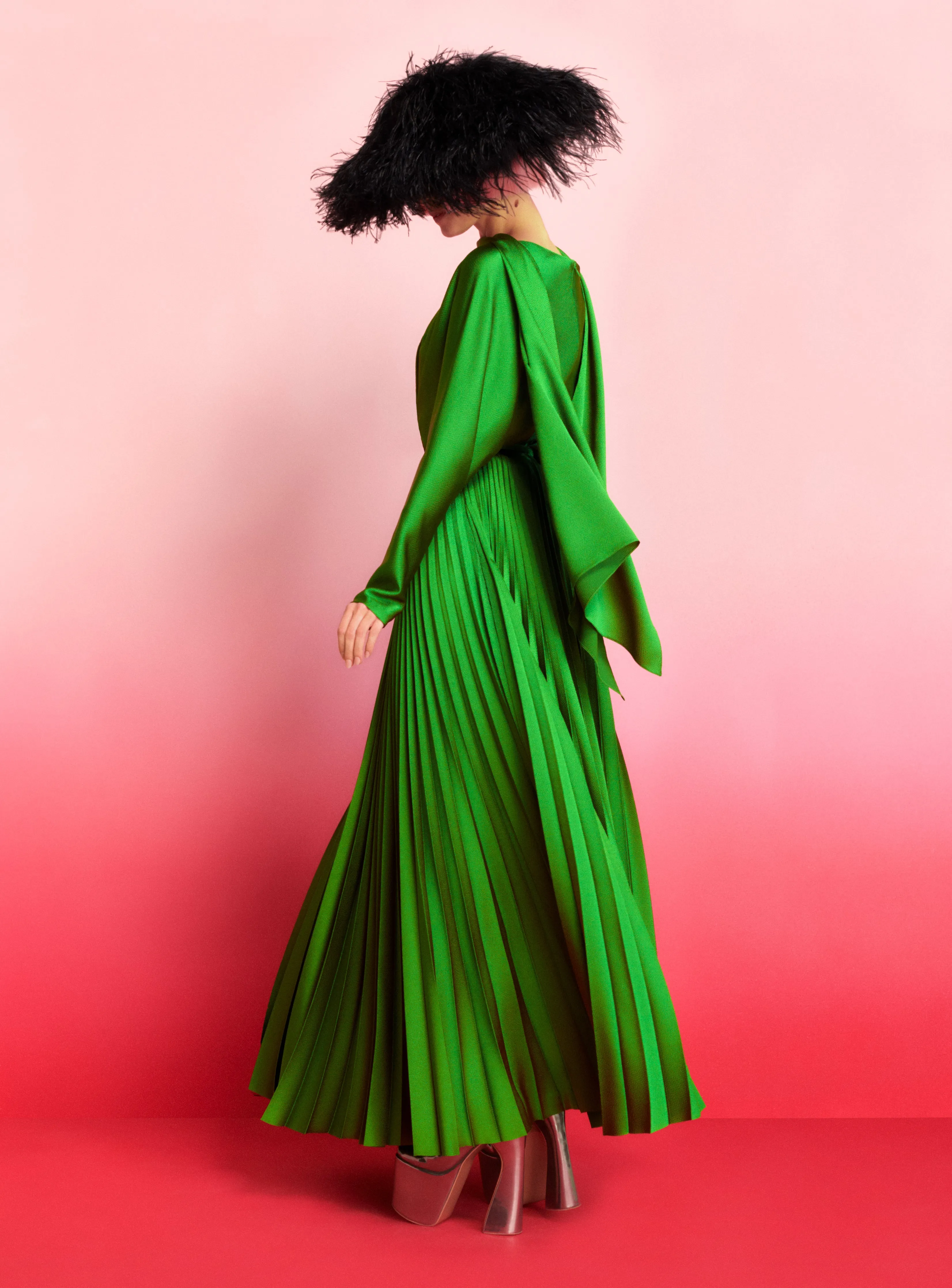 The Henley Skirt in Bright Green