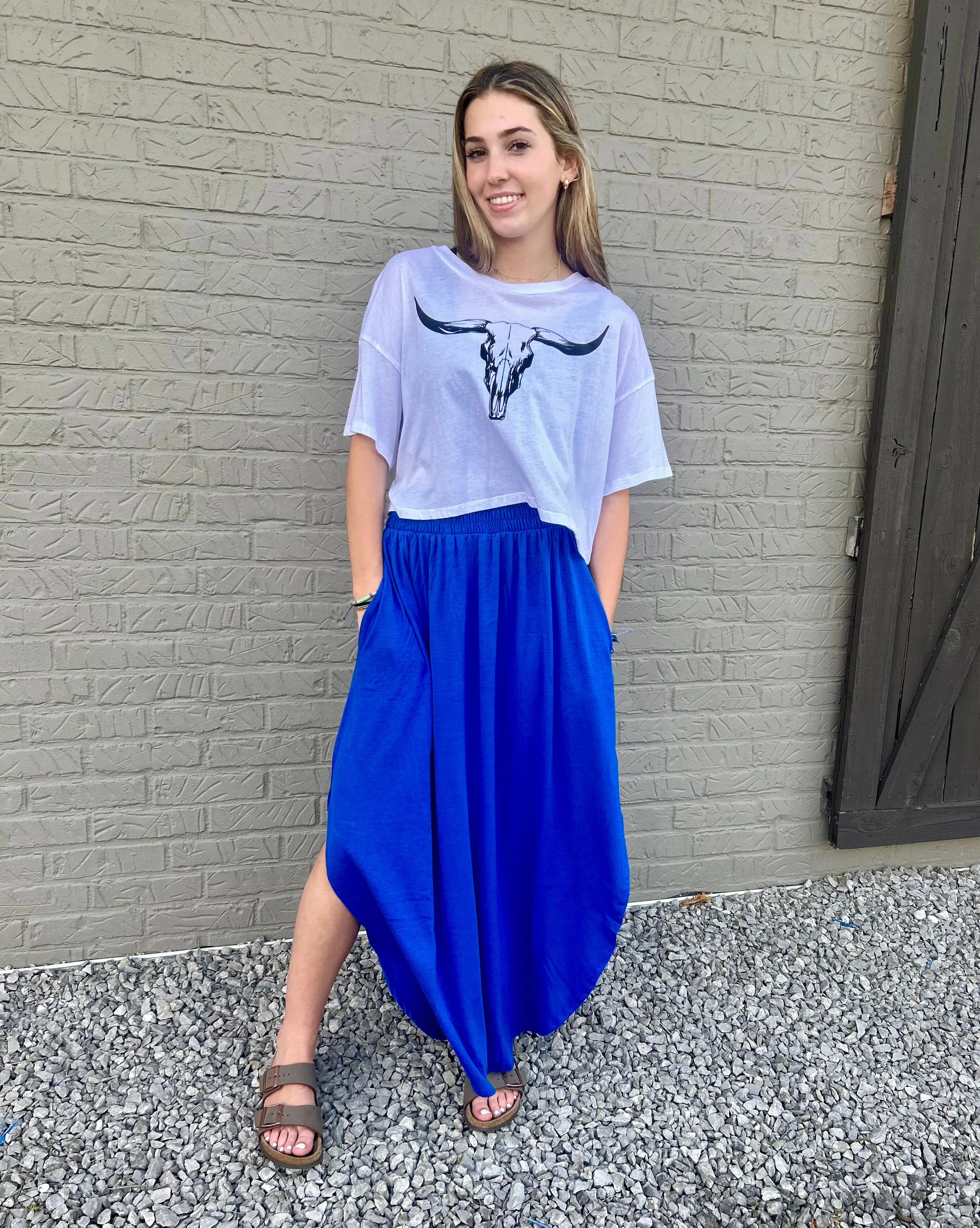 The Runaway June Maxi Skirt Royal S-XL