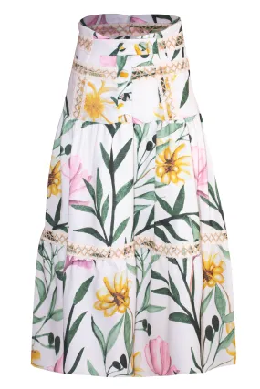 Trim Midi Skirt