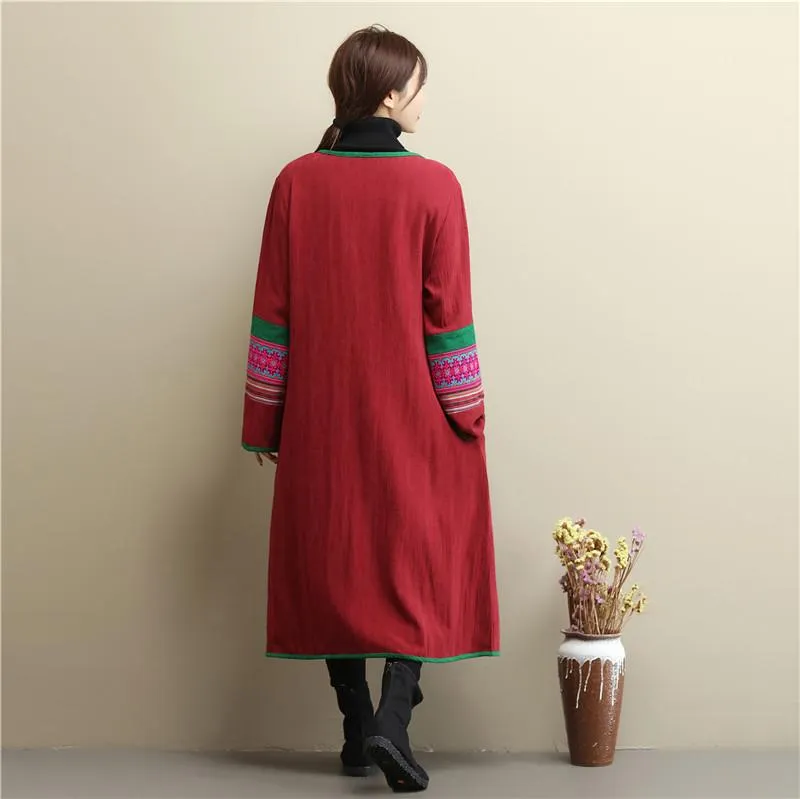 Trinity Embroidered Linen Coat