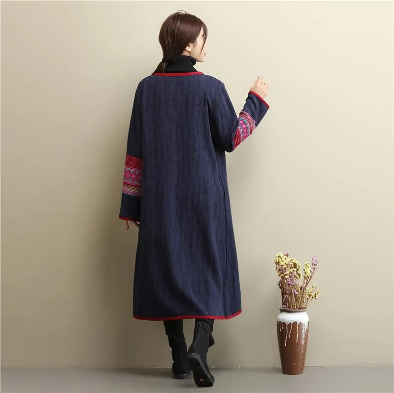 Trinity Embroidered Linen Coat