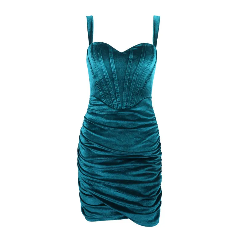 Velvet Strapless Mermaid Dress