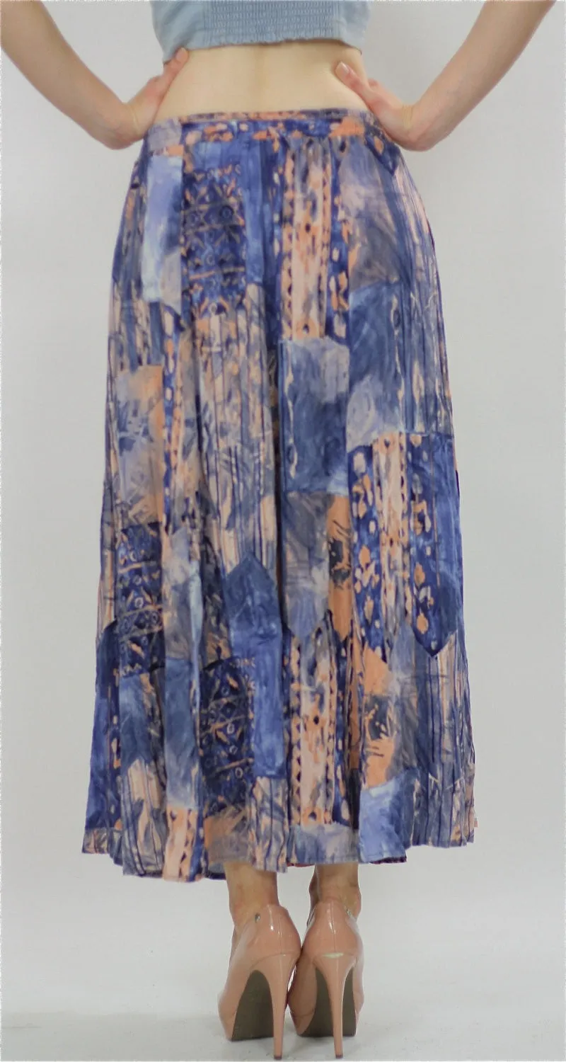 Vintage 80s Gypsy Hippie Boho maxi skirt
