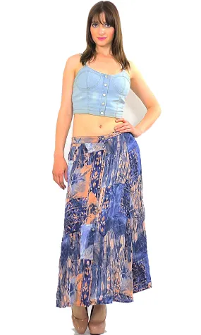 Vintage 80s Gypsy Hippie Boho maxi skirt
