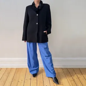 Vintage Ferré Studio Black Blazer, EU 42