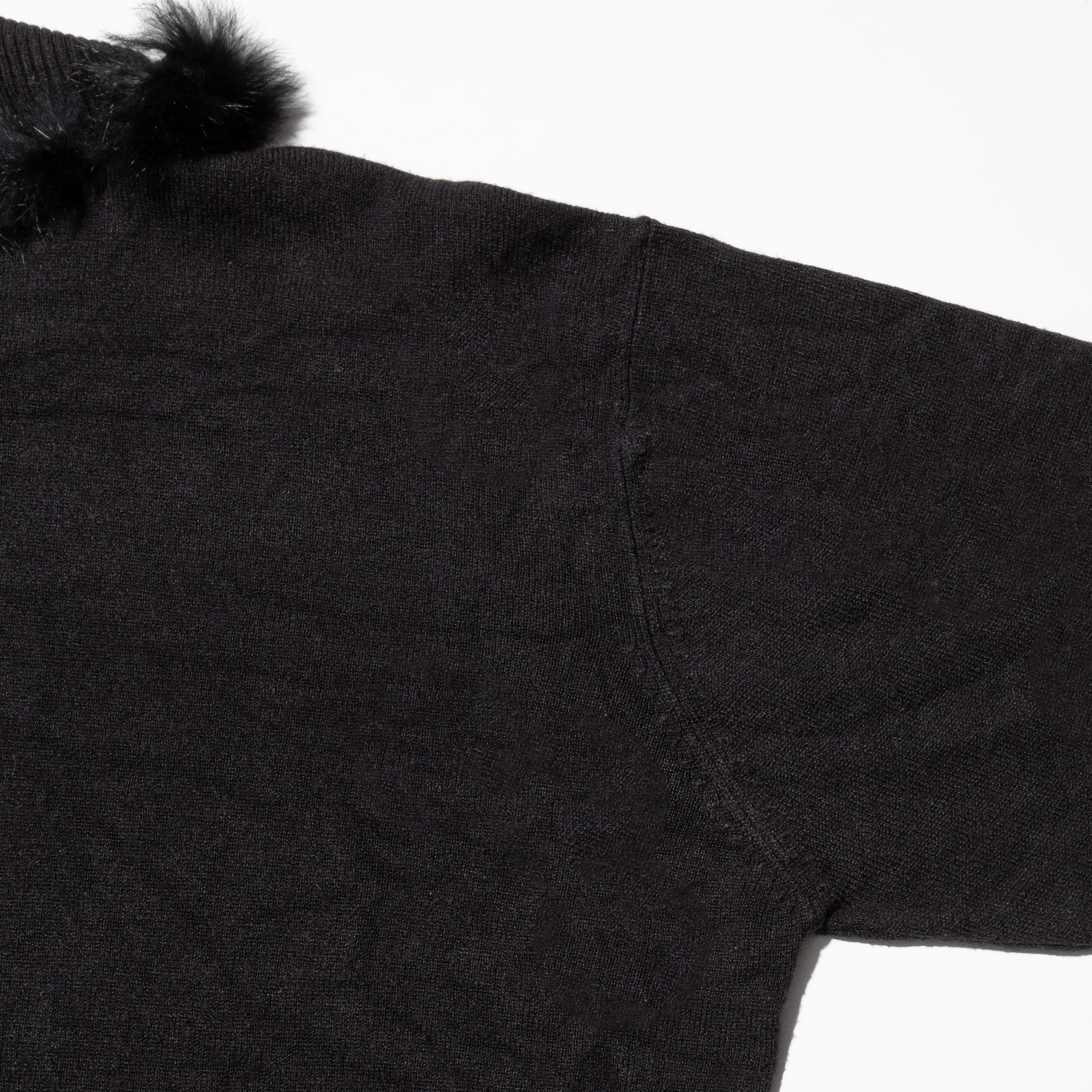 vintage fur collar sweater