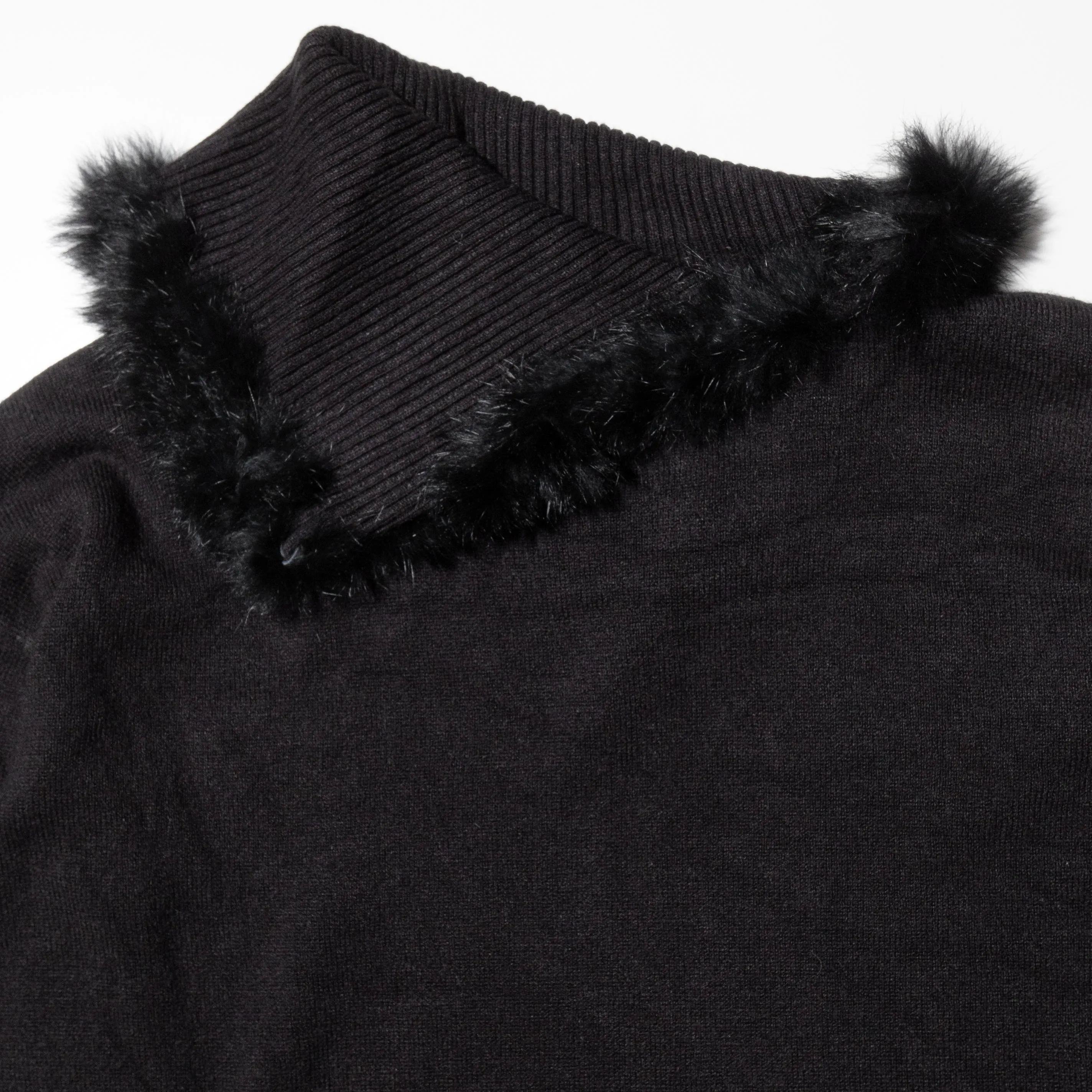 vintage fur collar sweater