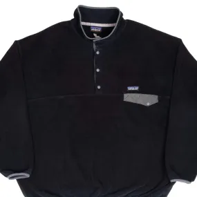 VINTAGE PATAGONIA SYNCHILLA SNAP T BLACK PULLOVER FLEECE JACKET 2XL