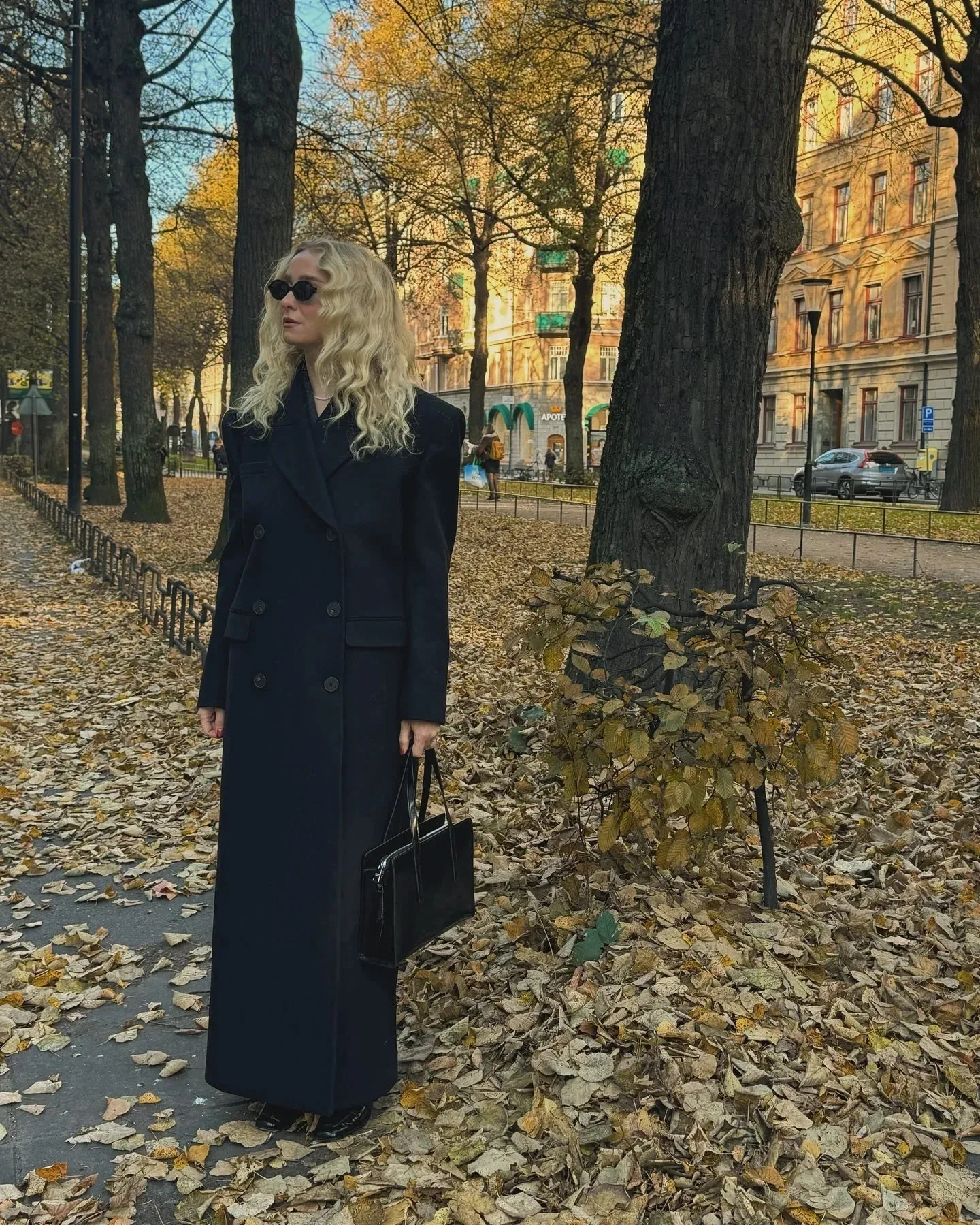 Vvsha Christmas Gift Outfit  Fashion Vertical Stripes Women Blazer Overcoat Chic Lapel Long Sleeve Double-breasted Jackets Autumn Office Lady Commuting Coat