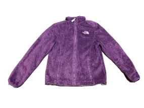 Women's North Face Fuzzy Soft Purple Fleece Full Zip Jacket Sz SM