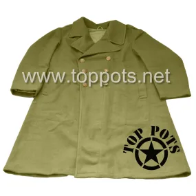 WWII US Army Reproduction M1939 Wool Enlisted Service Uniform Greatcoat Overcoat – Wool