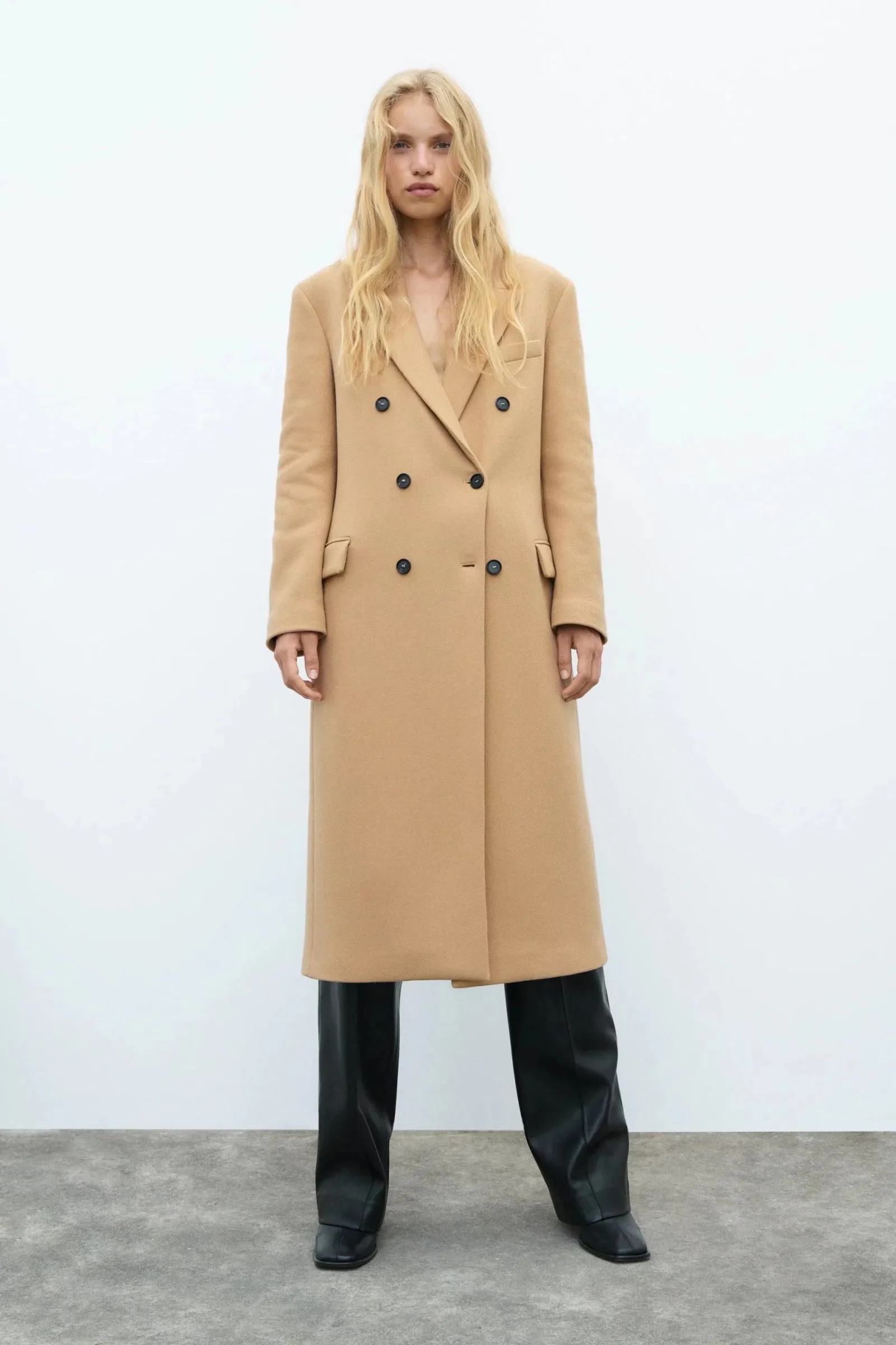 xakxx Women Autumn New Double Breasted Jacket Overcoat Vintage Long Sleeve Female Outerwear Chic Tops